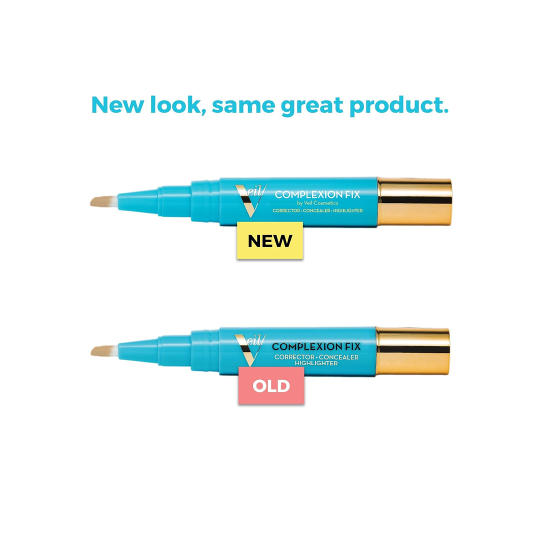 Veil Cosmetics | Complexion Fix Concealer | Shade 2N Light Neutral | Multi-Use Leakproof Pen | Oil-Free, Liquid, Concealer, Highlighter & Corrector | Vegan | Cruelty, Paraben, & Fragrance Free