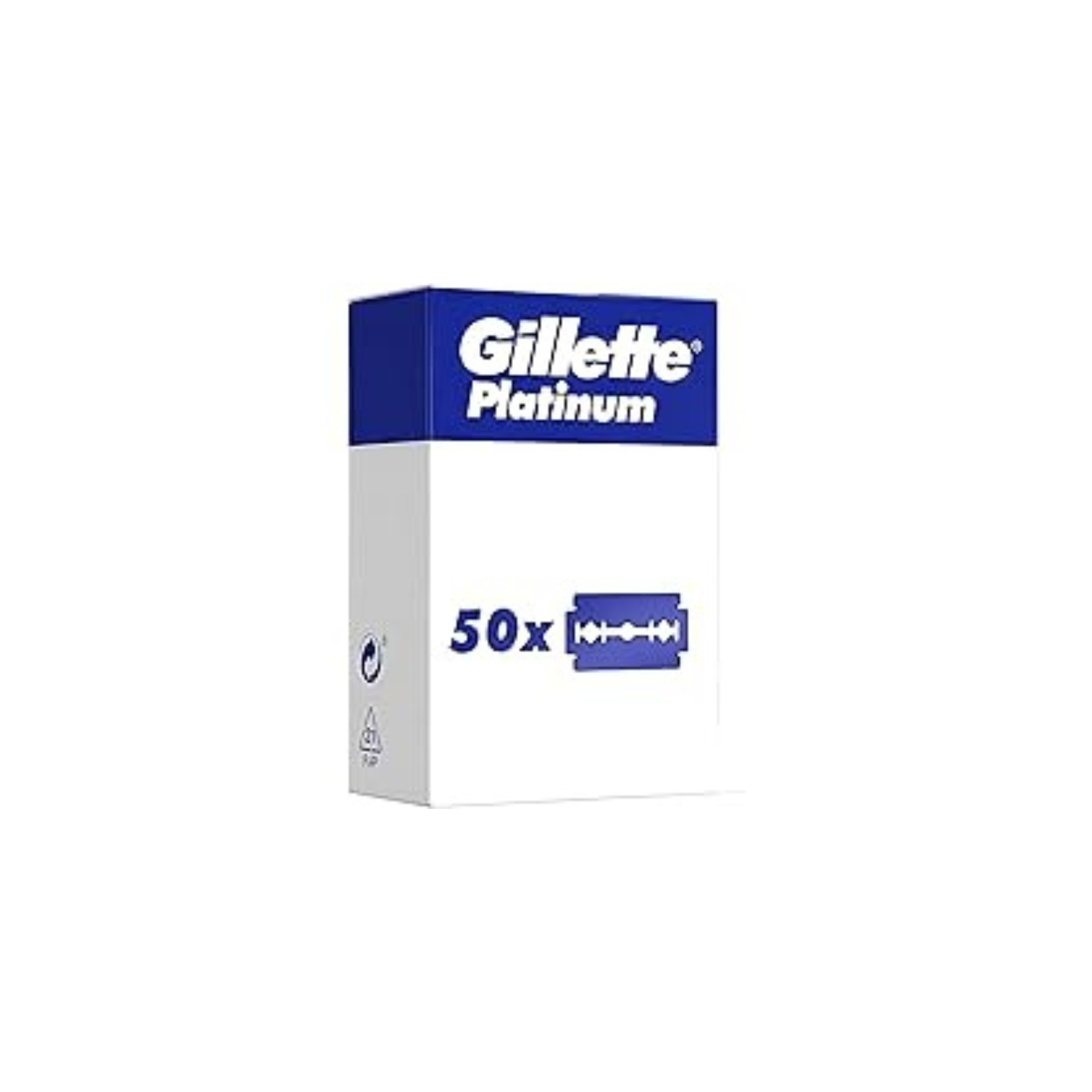 50 Silver Blue Double Edge Razor Stainless Blades Made in Russia