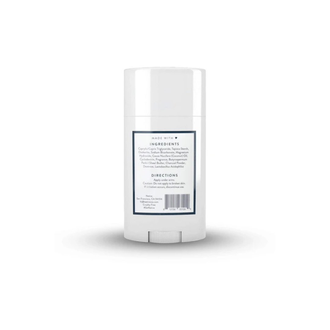 Native Deodorant | Natural Deodorant for Women and Men, Aluminum Free with Baking Soda, Probiotics, Coconut Oil and Shea Butter | Charcoal