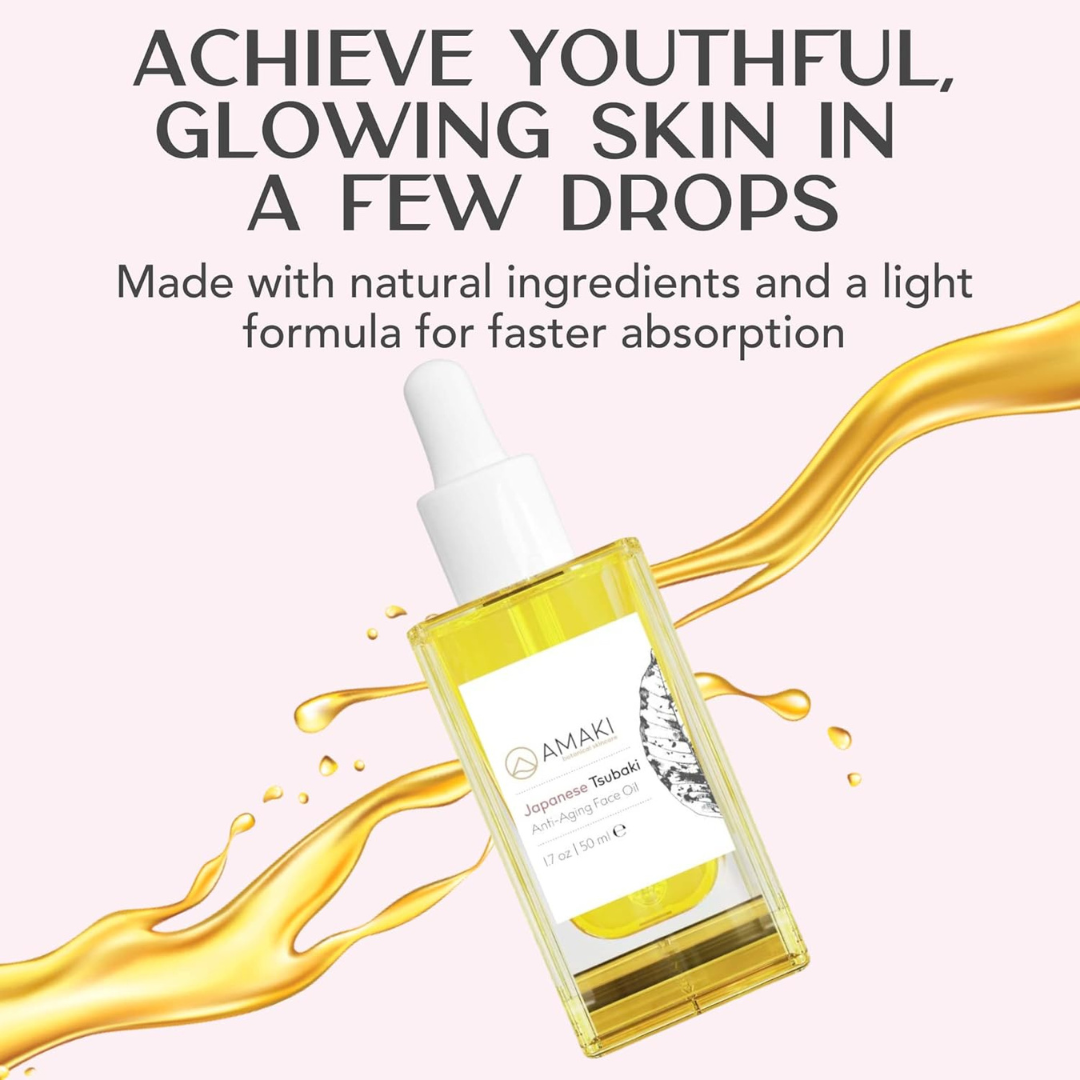 Japanese Tsubaki Anti Aging Face Oil (50 ML) - Organic Gifts for Women