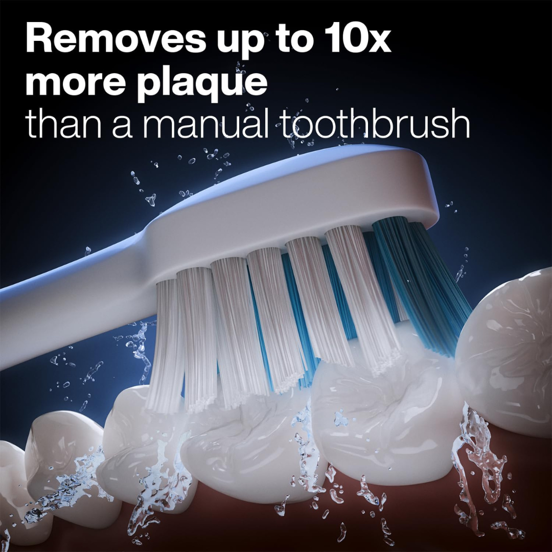 AquaSonic Duo Dual Handle Ultra Whitening 40,000 VPM Wireless Charging Electric ToothBrushes - 3 Modes with Smart Timers - 10 Dupont Brush Heads & 2 Travel Cases Included