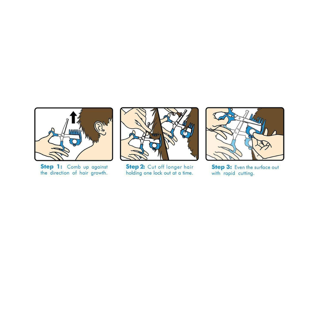 Calming Clipper - The Silent, Gentle Haircutting Kit for Children with Autism and Sensory Sensitivity - Right-Handed, Includes Barber Cape & Sharpener