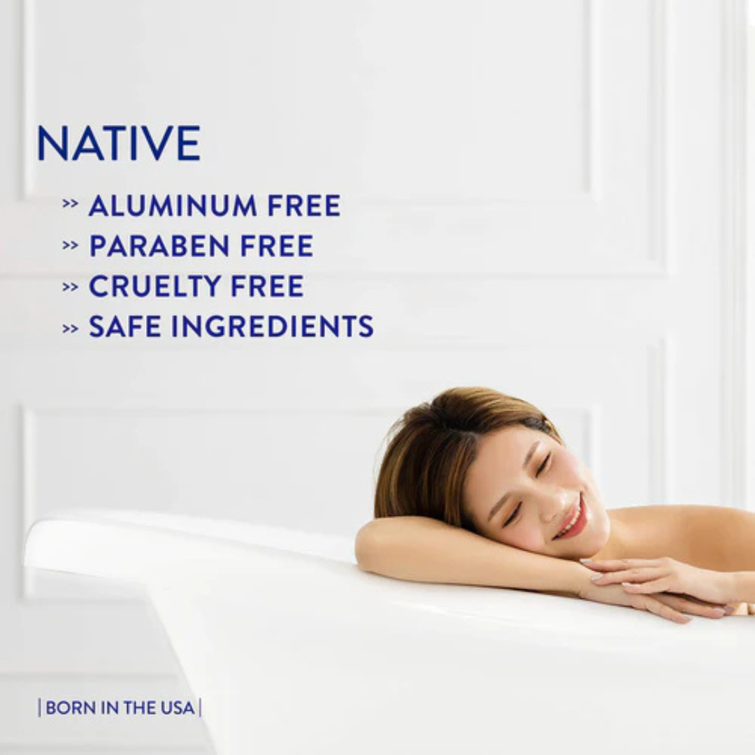 Native Deodorant | Natural Deodorant for Women and Men, Aluminum Free with Baking Soda, Probiotics, Coconut Oil and Shea Butter | Charcoal