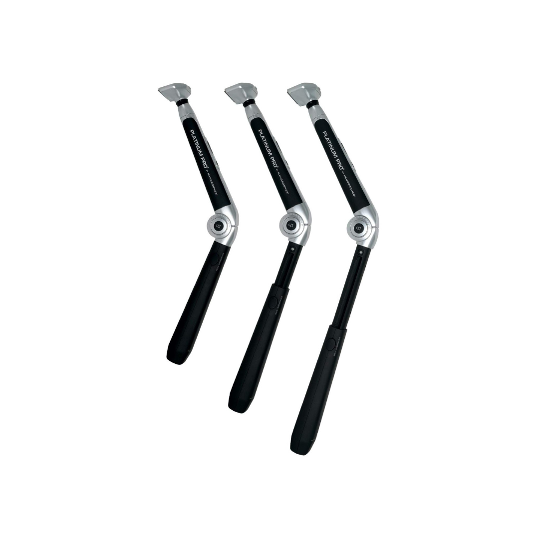 Platinum Pro by MANGROOMER New Back Shaver with 3 Shock Absorber Flex Heads, Power Hinge, Extreme Reach Handle & Bonus Case! (Generation 8.0), 4 Piece Set