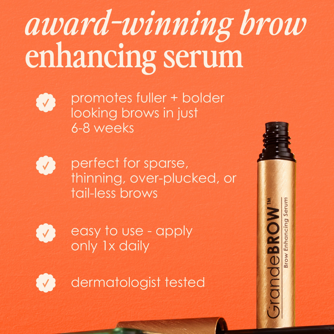 Grande Cosmetics GrandeBROW Brow Enhancing Serum, 8 Week Starter Supply , 1.5mL
