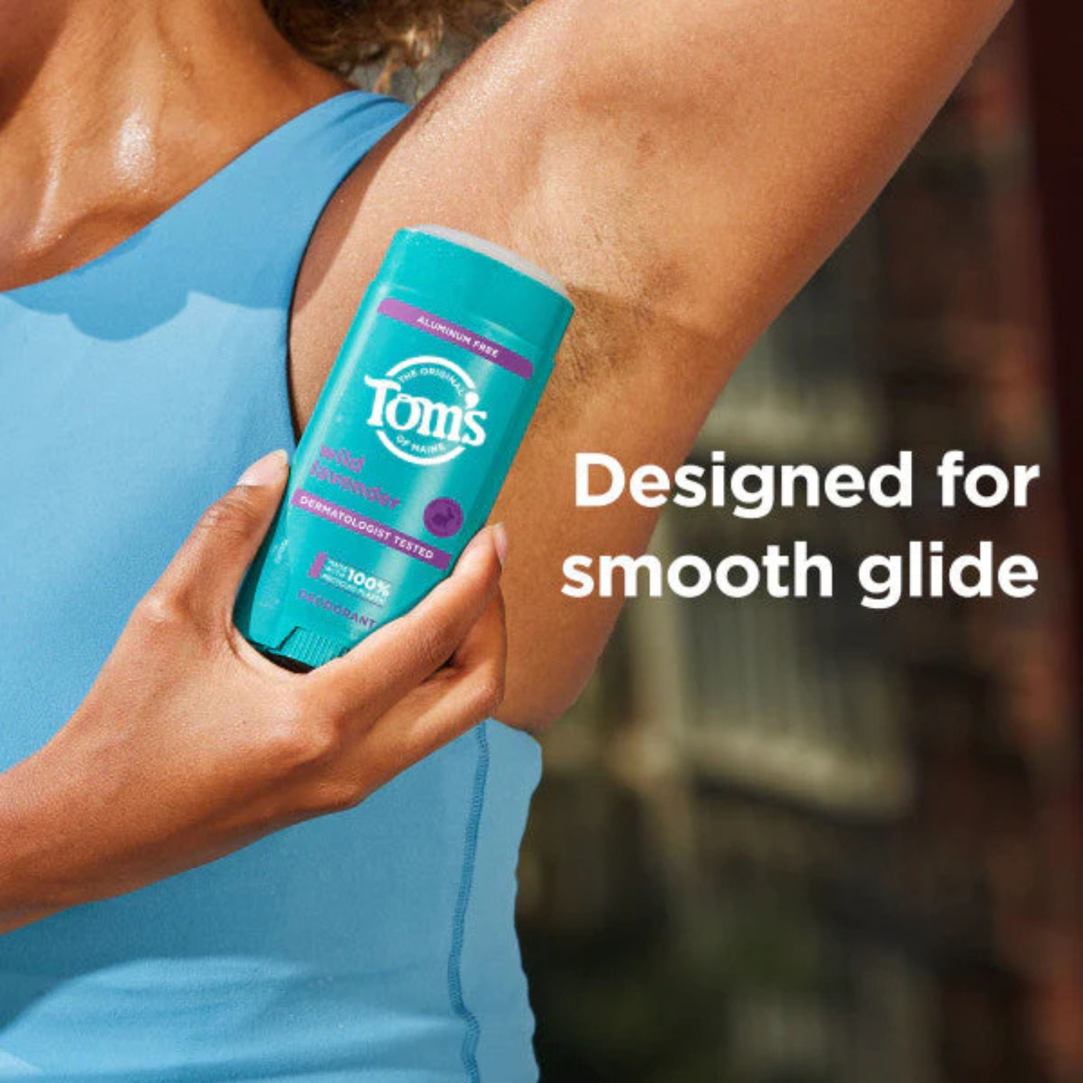 Tom's of Maine Long-Lasting Aluminum-Free Natural Deodorant for Women, Wild Lavender, 2.25 oz. 3-Pack (Packaging May Vary)