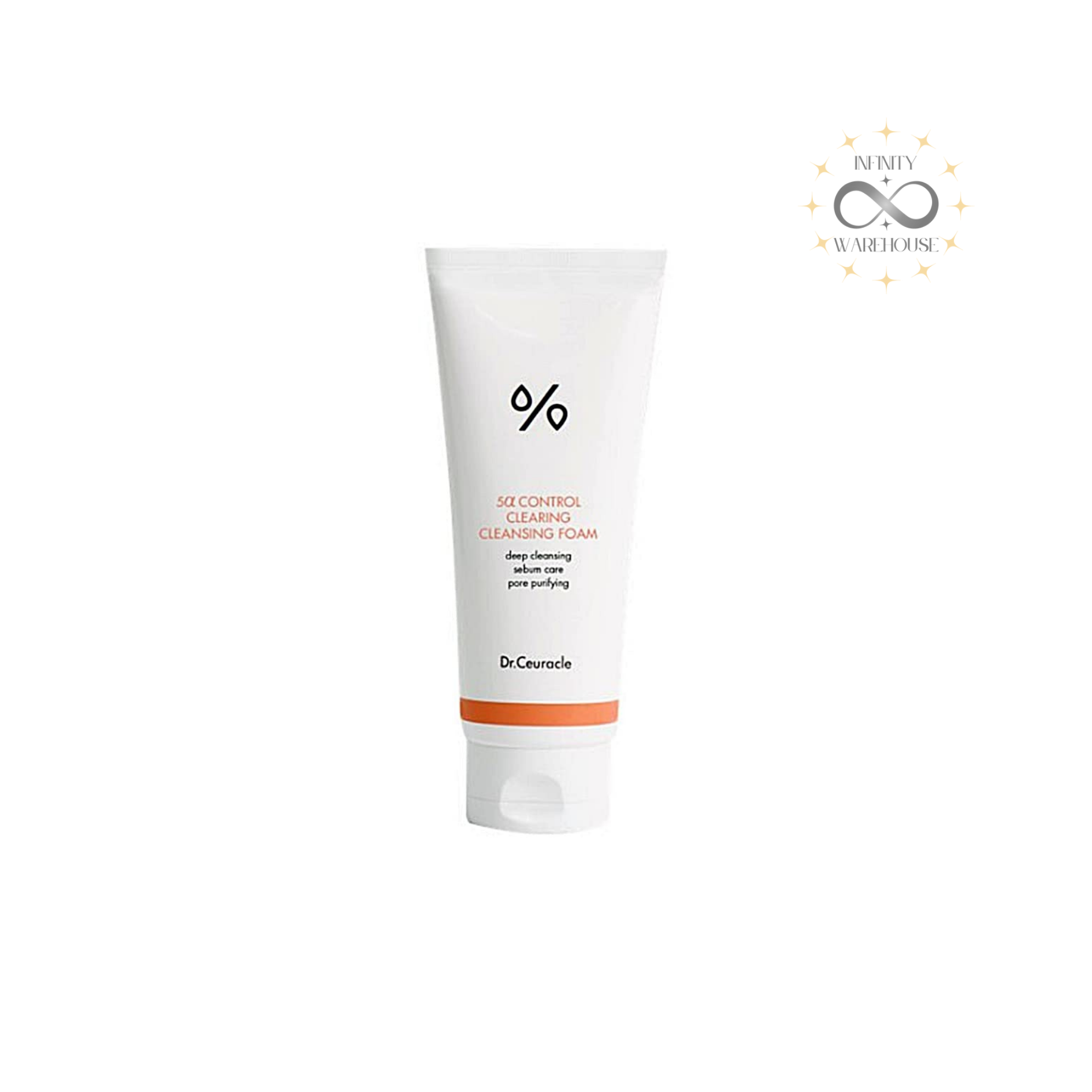 Dr.Ceuracle 5α Control Clearing Cleansing Foam 200ml with 0.5% salicylic acid, 5α Complex, centella asiatica extract and ceramide NP for oily acne-prone skin deep cleansing and sebum control
