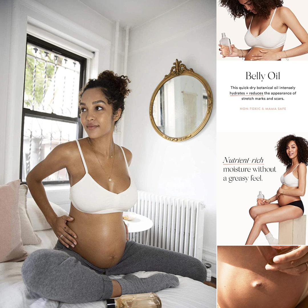 HATCH Mama - Natural Belly Oil Stretch Mark Smoothing Therapy | Non-Toxic, Plant-Derived, Mama-Safe (6.7 oz | 195 ml)