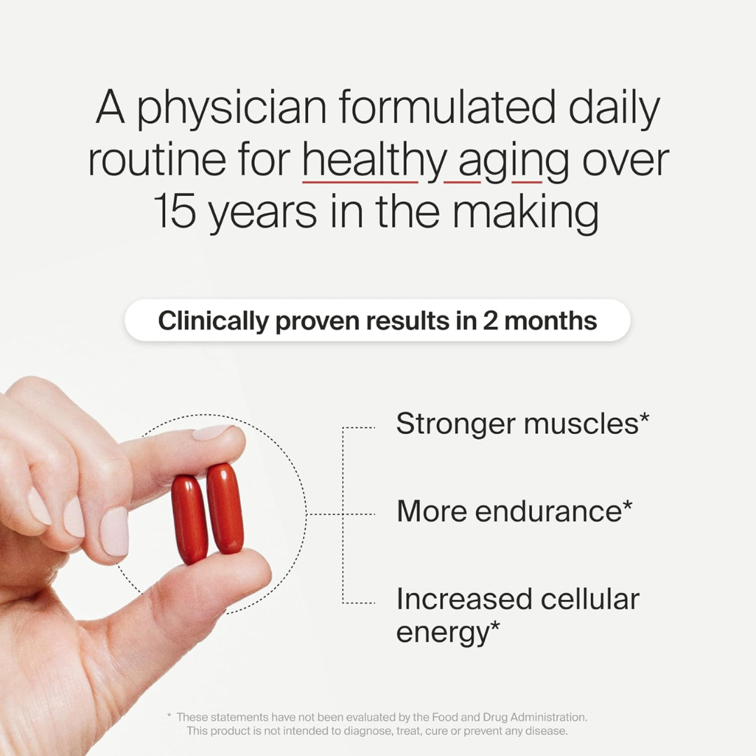 Timeline Mitopure Urolithin A - Clinically Proven Supplement for Healthy Aging and Cellular Renewal - Mitoceutical for Muscle Strength and Longevity - 60 Softgels
