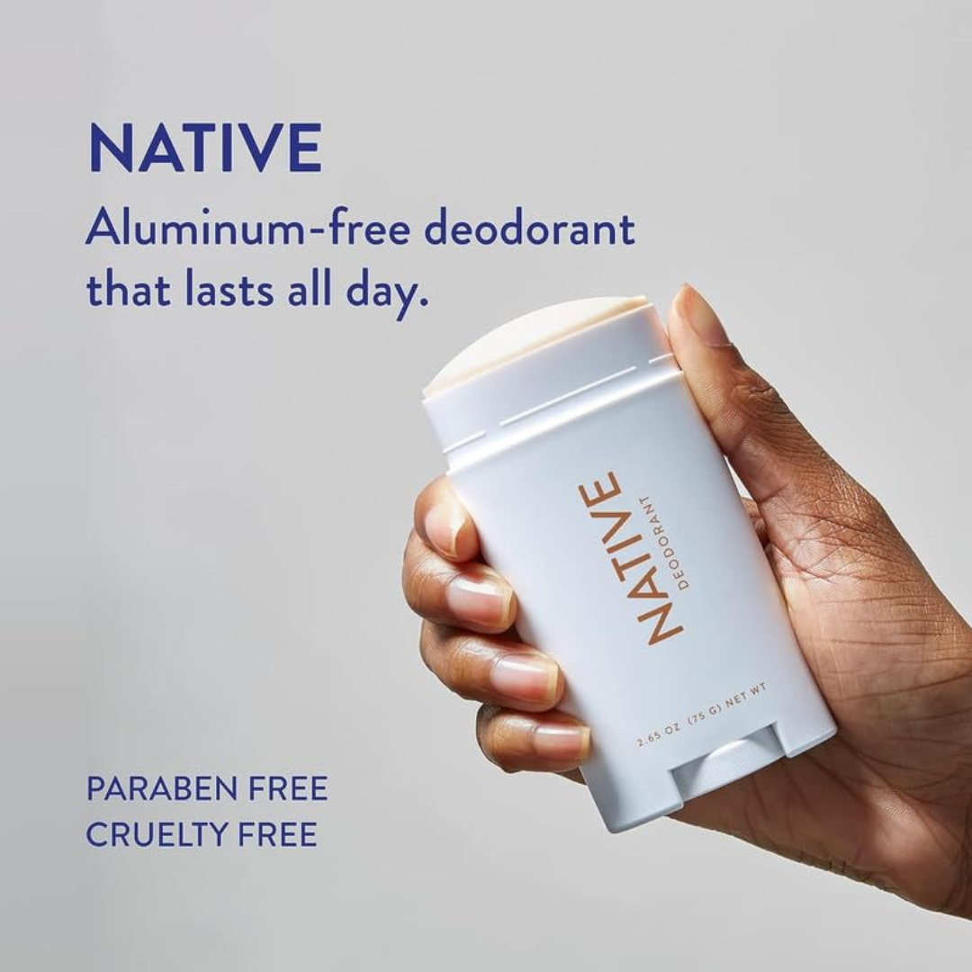 Native Deodorant | Natural Deodorant for Women and Men, Aluminum Free with Baking Soda, Probiotics, Coconut Oil and Shea Butter | Charcoal