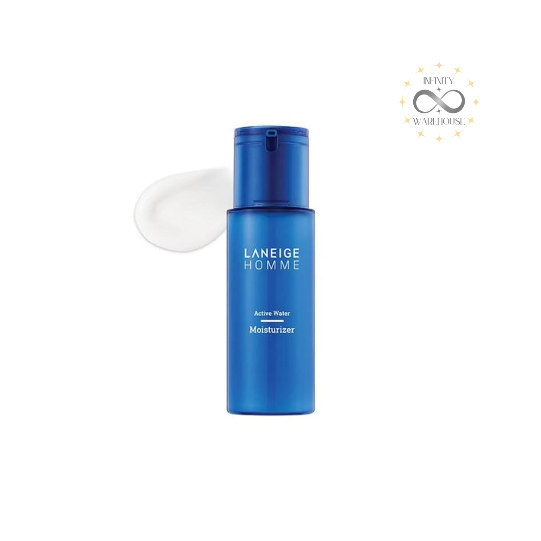 LANEIGE Active Water Moisturizer For Men 125ml with zinc gluconate, mineral-rich deep sea water, Anti-Dryness technology and lightweight gel formula for men's skin hydration, energy boost and long-lasting moisture retention
