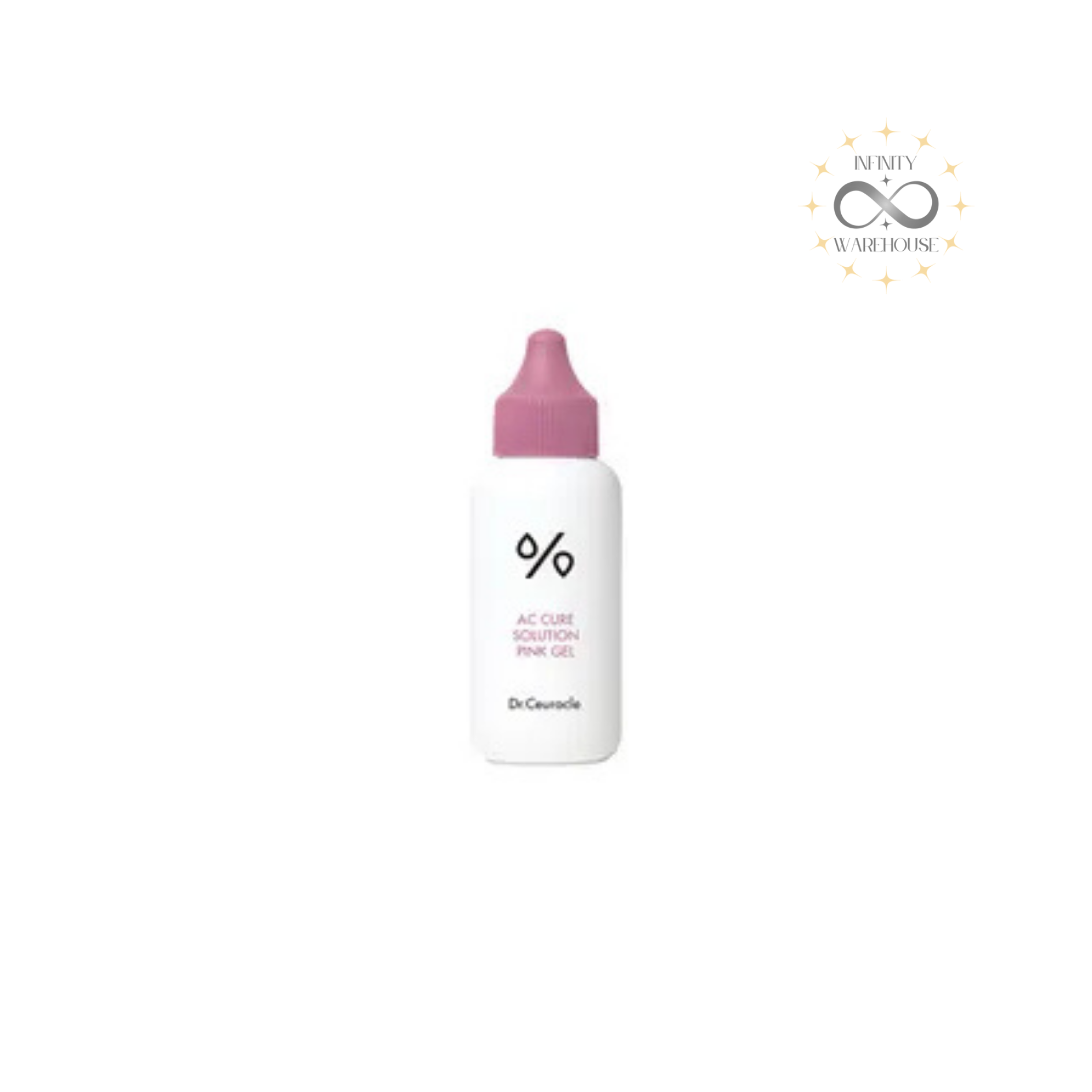 Dr.Ceuracle AC Cure Solution Pink Gel 50ml with 0.5% salicylic acid, papaya fruit extract and 7 Leafs Complex for acne-prone sensitive skin gentle cleansing and sebum control
