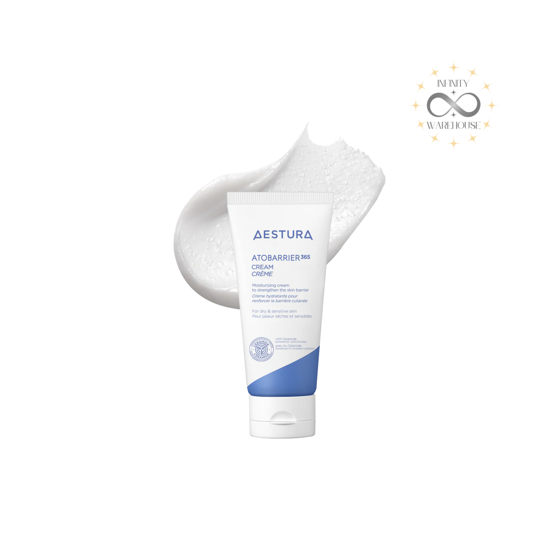 AESTURA Atobarrier 365 Cream 80ml Korean high-density ceramide capsule moisturizer for sensitive dry skin barrier repair
