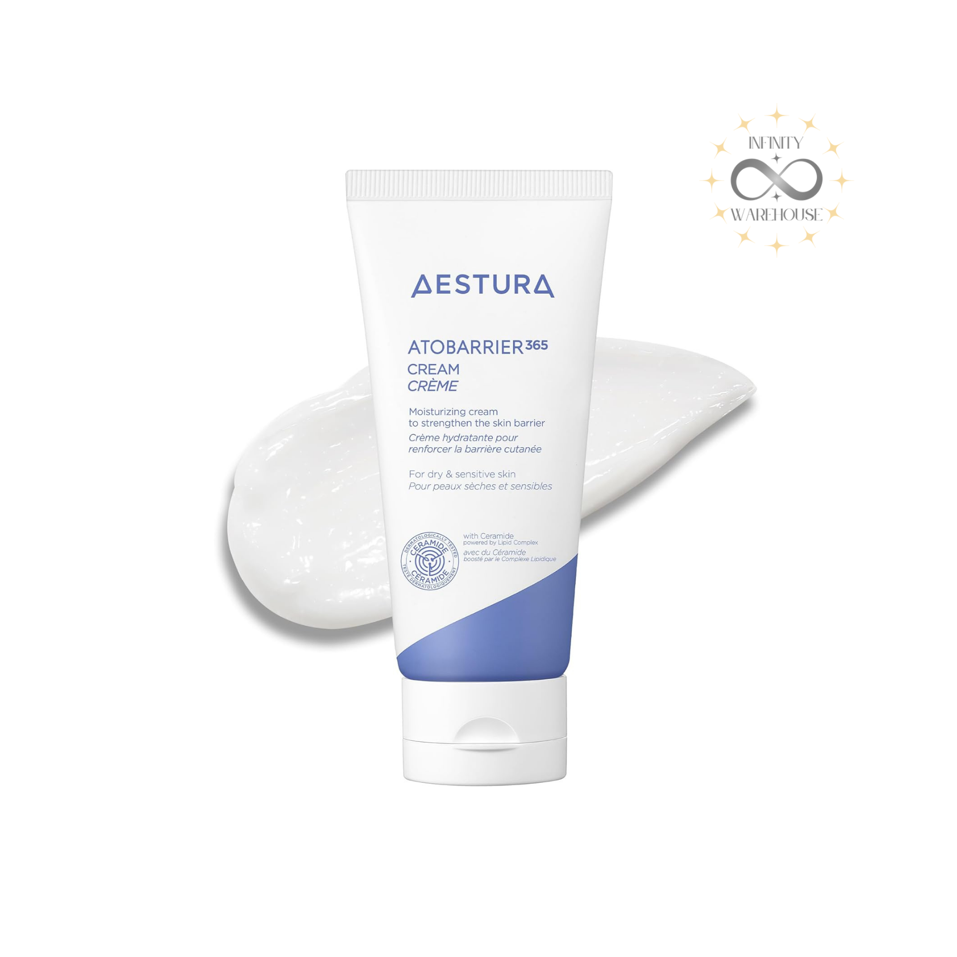 AESTURA Atobarrier 365 Cream Plus 90ml Korean high-density ceramide moisturizer with Dermaon technology for skin barrier repair
