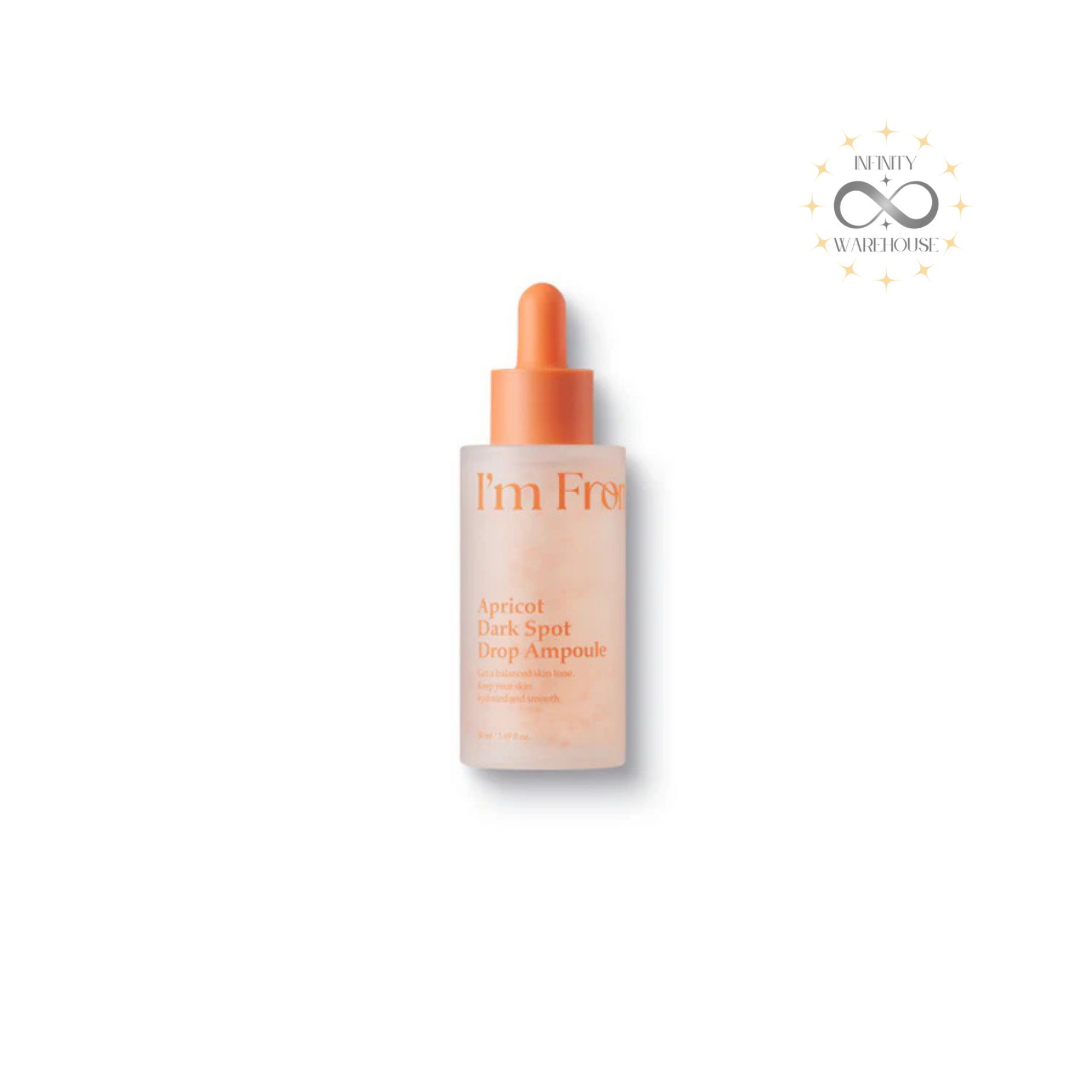 I'm From Apricot Dark Spot Drop Ampoule 50ml with 301ppm Yeongcheon Mangeum apricot extract, Apricot Dual-Exosome, 1% tranexamic acid, niacinamide and 3D hyaluronic acid cube for dark spots reduction, hyperpigmentation care and brightening
