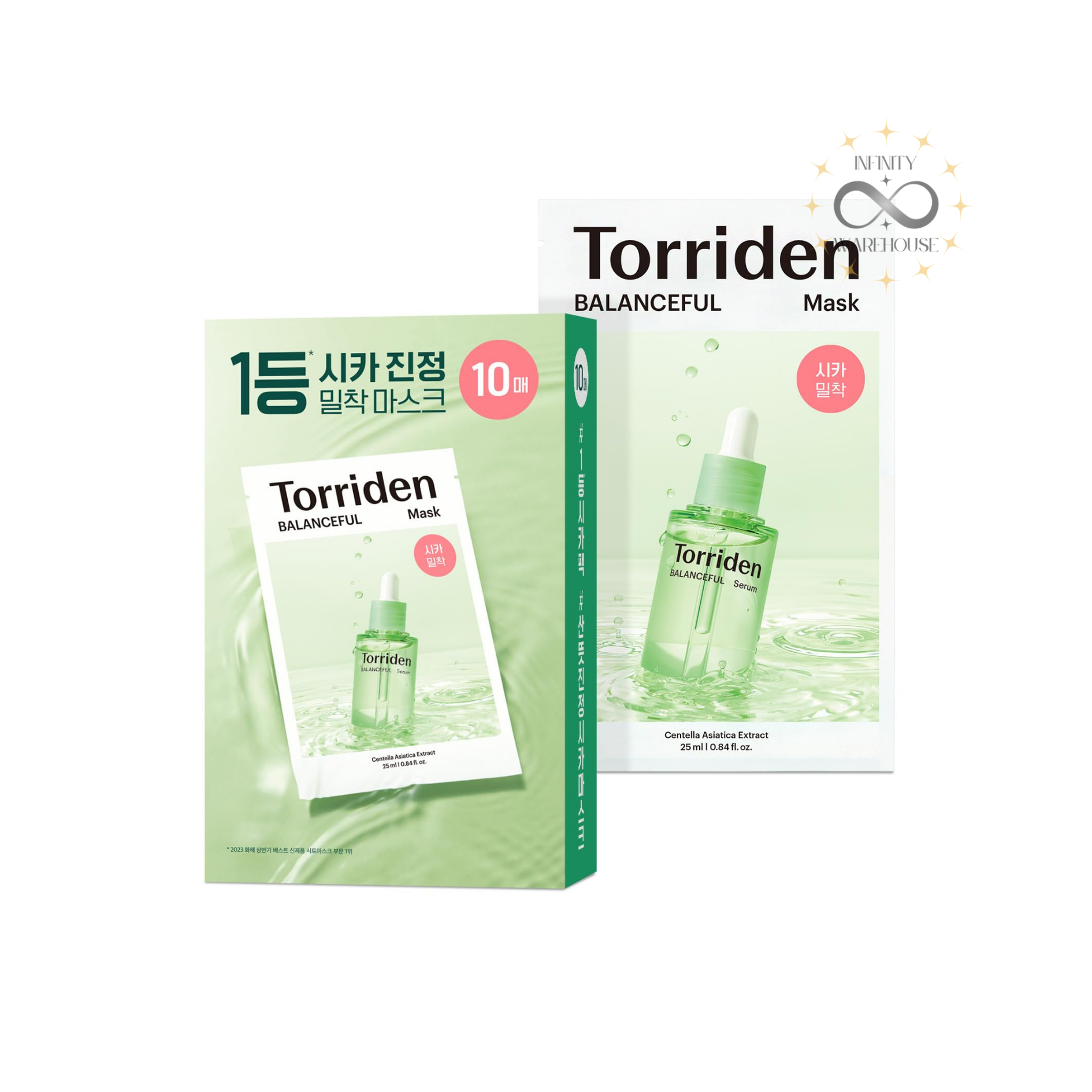 BALANCEFUL Cica Sheet Mask (10 sheets)