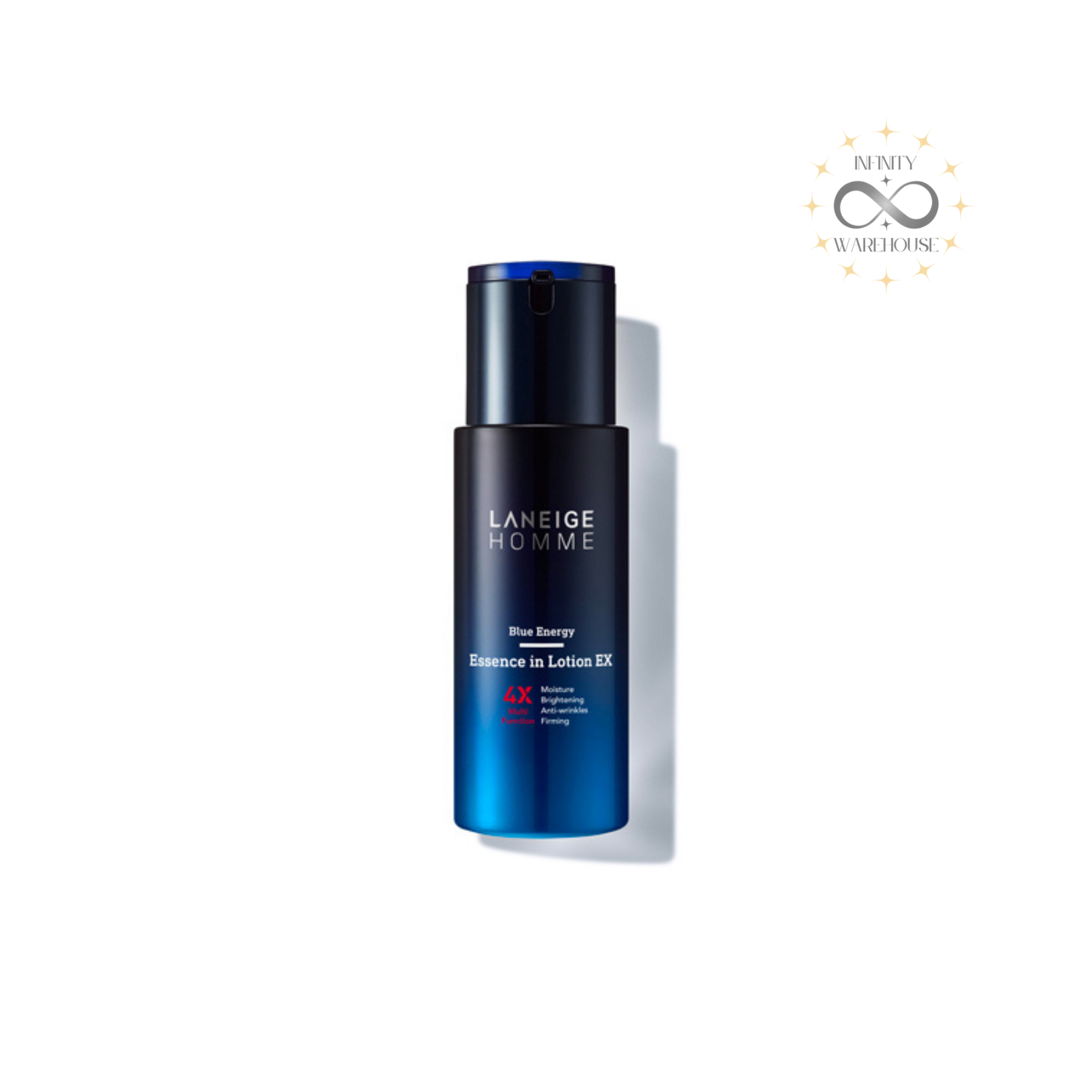 LANEIGE Blue Energy Essence In Lotion EX For Men 125ml with 75.8% deep sea water, spirulina extract, adenosine and Youthful Force technology for men's anti-aging care, skin firming, dullness brightening and moisture balance
