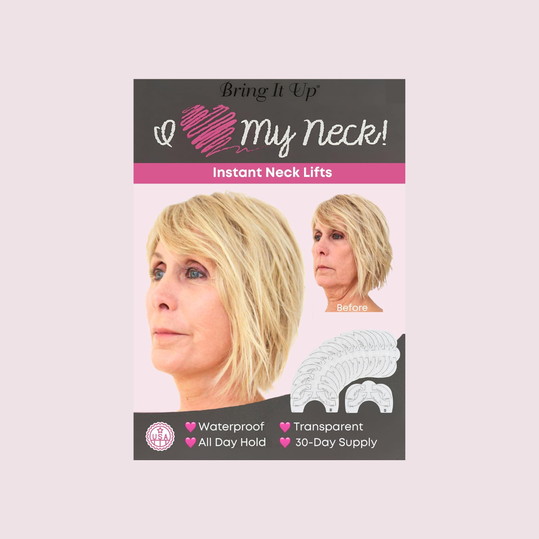 Bring It Up Instant Neck Lift Tape 30 Day Supply, Transparent Neck Lifting Anti Wrinkle Stickers