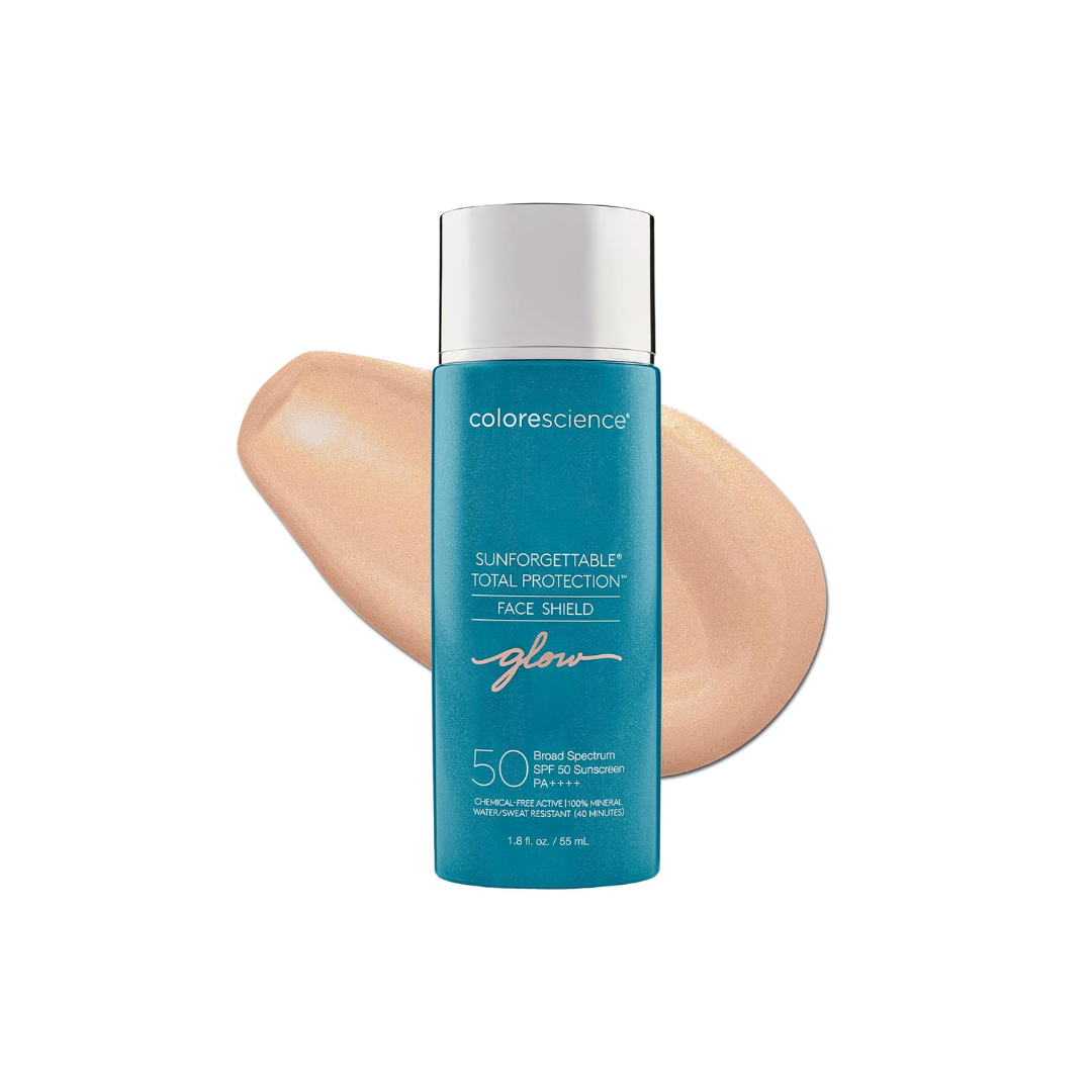 Colorescience Sunforgettable Total Protection Face Shield Glow SPF 50, Glow, 1.8 Fl Oz