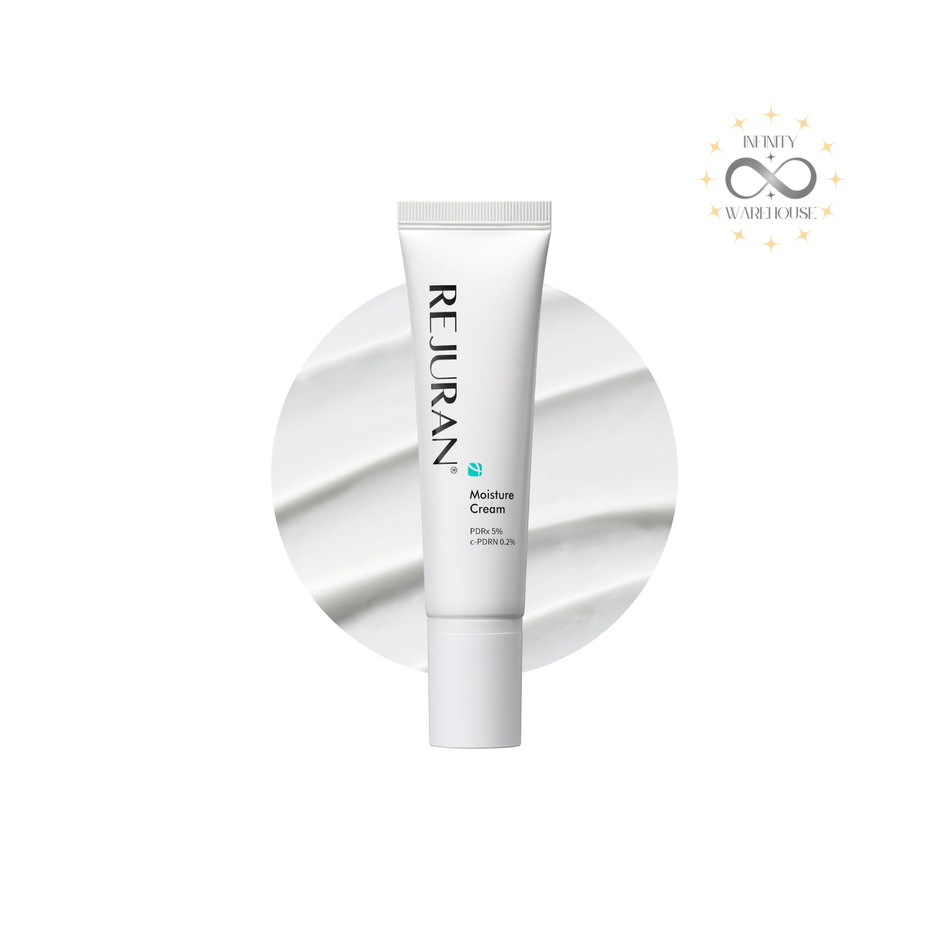 REJURAN Derma Healer Moisture Cream 60g with c-PDRN (polydeoxyribonucleotide), niacinamide, hyaluronic acid, panthenol, adenosine, shea butter, macadamia seed oil, centella asiatica extract and dual functionality formula for sensitive skin soothing, moisture barrier repair, fine lines reduction, anti-aging care and long-lasting hydration
