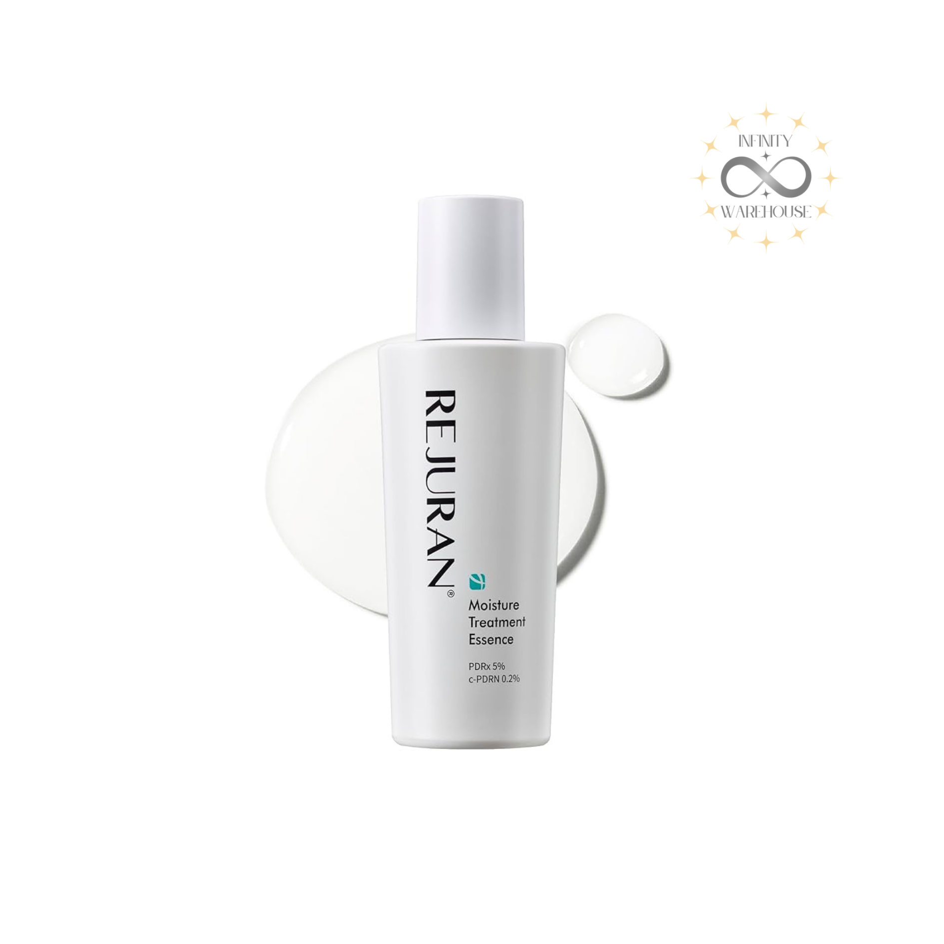 REJURAN Derma Healer Moisture Treatment Essence 70g with c-PDRN (hydrolyzed DNA), 300,000 micro oil drops, jojoba seed oil, ceramide NP, niacinamide, adenosine, aloe barbadensis leaf juice, oat kernel extract, calendula extract and dual functionality formula for sensitive skin soothing, skin barrier strengthening, wrinkle reduction, brightening and deep moisturization
