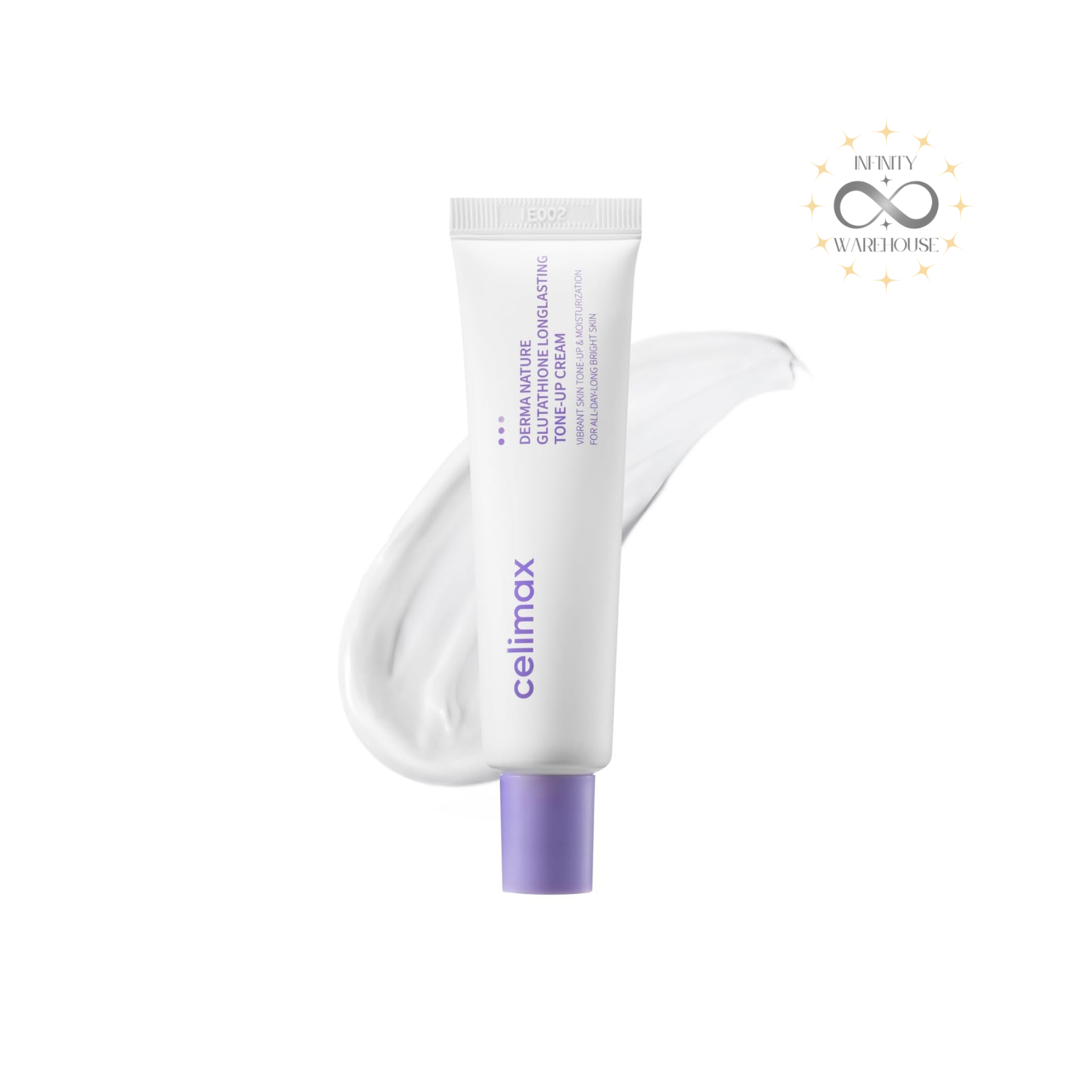 Celimax Derma Nature Glutathione Long Lasting Tone Up Cream 35ml with 1000ppm glutathione, niacinamide and fermented rice for brightening, melanin control and 9-hour tone-up effect
