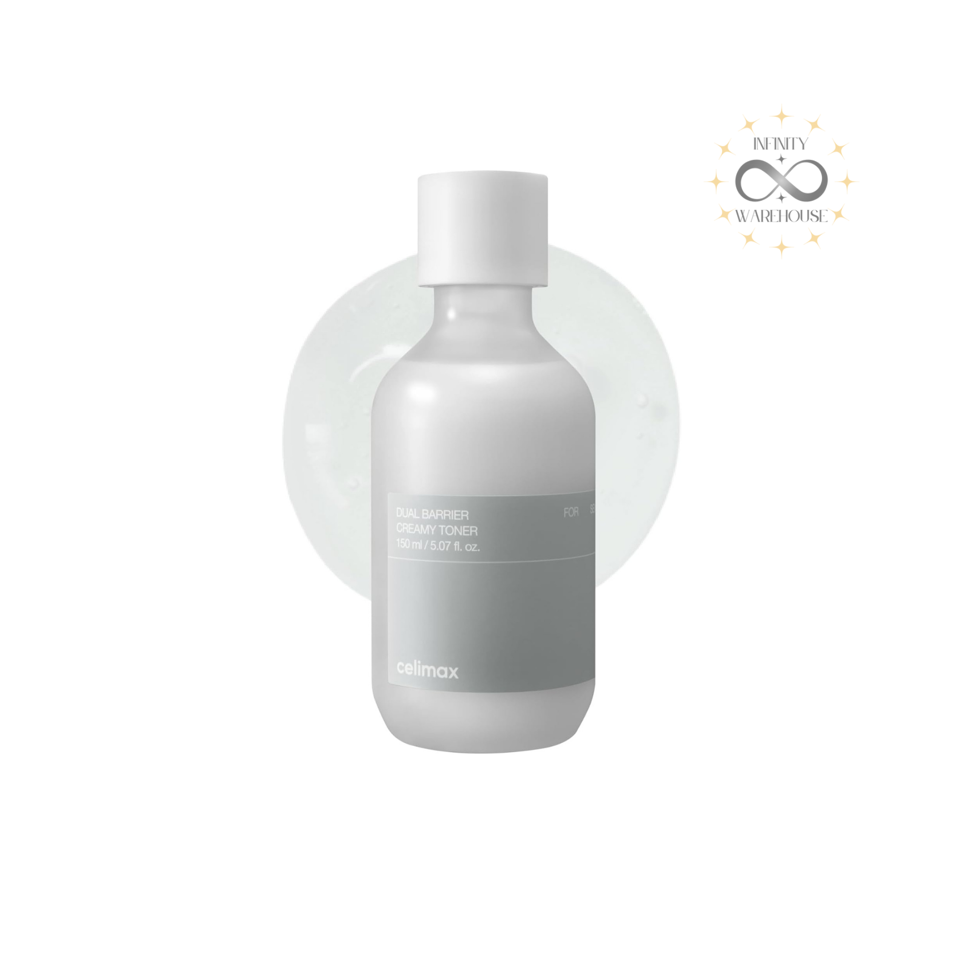 Celimax Dual-Barrier Creamy Toner 150ml with 5 types of ceramides, Aquatide peptide complex and panthenol for sensitive and dry skin barrier repair and deep hydration
