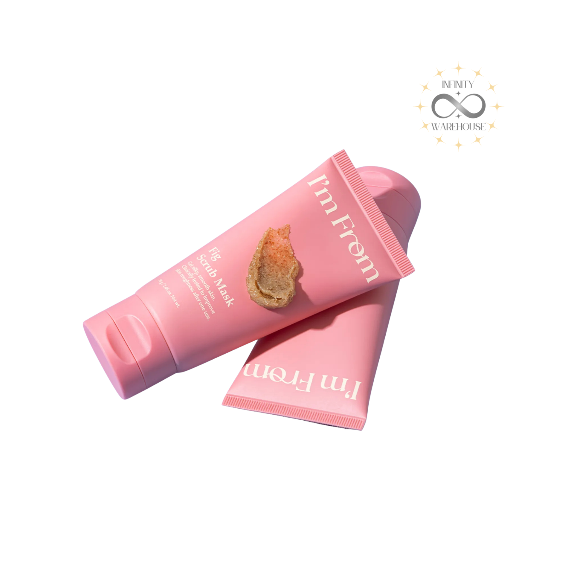 I'm From Fig Scrub Mask 70g with 1.2% Yeongam fig powder, black sugar, sweet almond seed meal and walnut shell powder for gentle exfoliation, dead skin removal and sebum control
