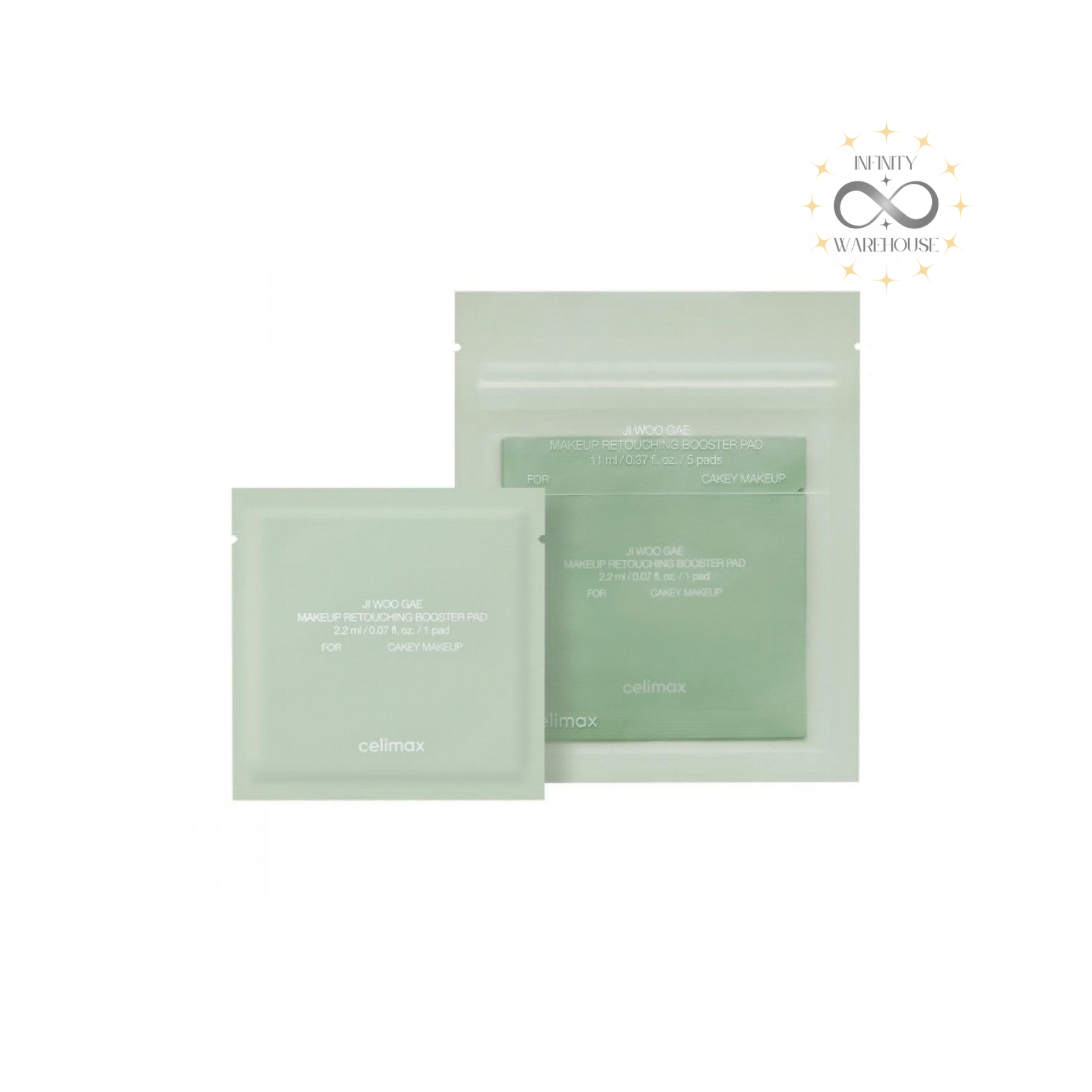 Celimax Ji Woo Gae Makeup Retouching Booster Pad 30 pads with heartleaf extract, BHA and panthenol for makeup touch-ups, oil control and pore care on-the-go
