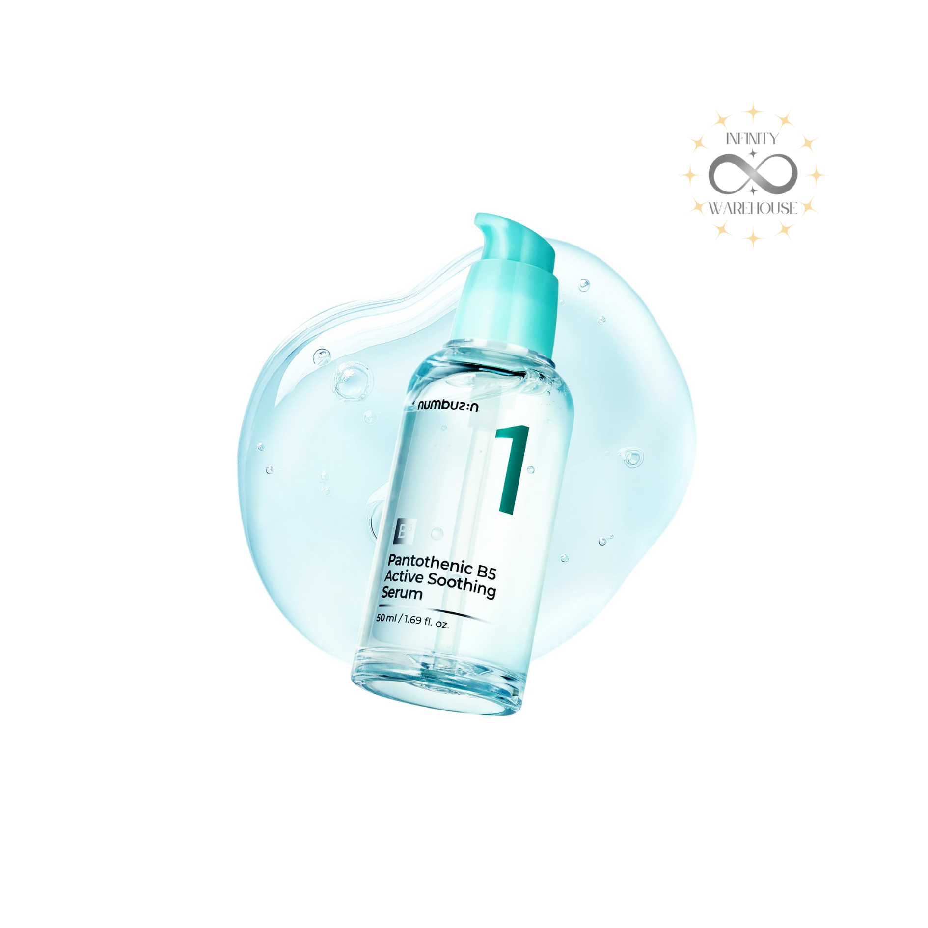 NUMBUZIN No.1 Pantothenic B5 Active Soothing Serum 50ml with pantothenic acid (vitamin B5), micro pantothenic acid, niacinamide, beta-glucan, Soothing Booster 12 Complex, trehalose, sodium hyaluronate, hyaluronic acid and galvanic technology for acne-prone skin care, sebum control, breakout defense, 7-second moisturizing and sensitive skin soothing
