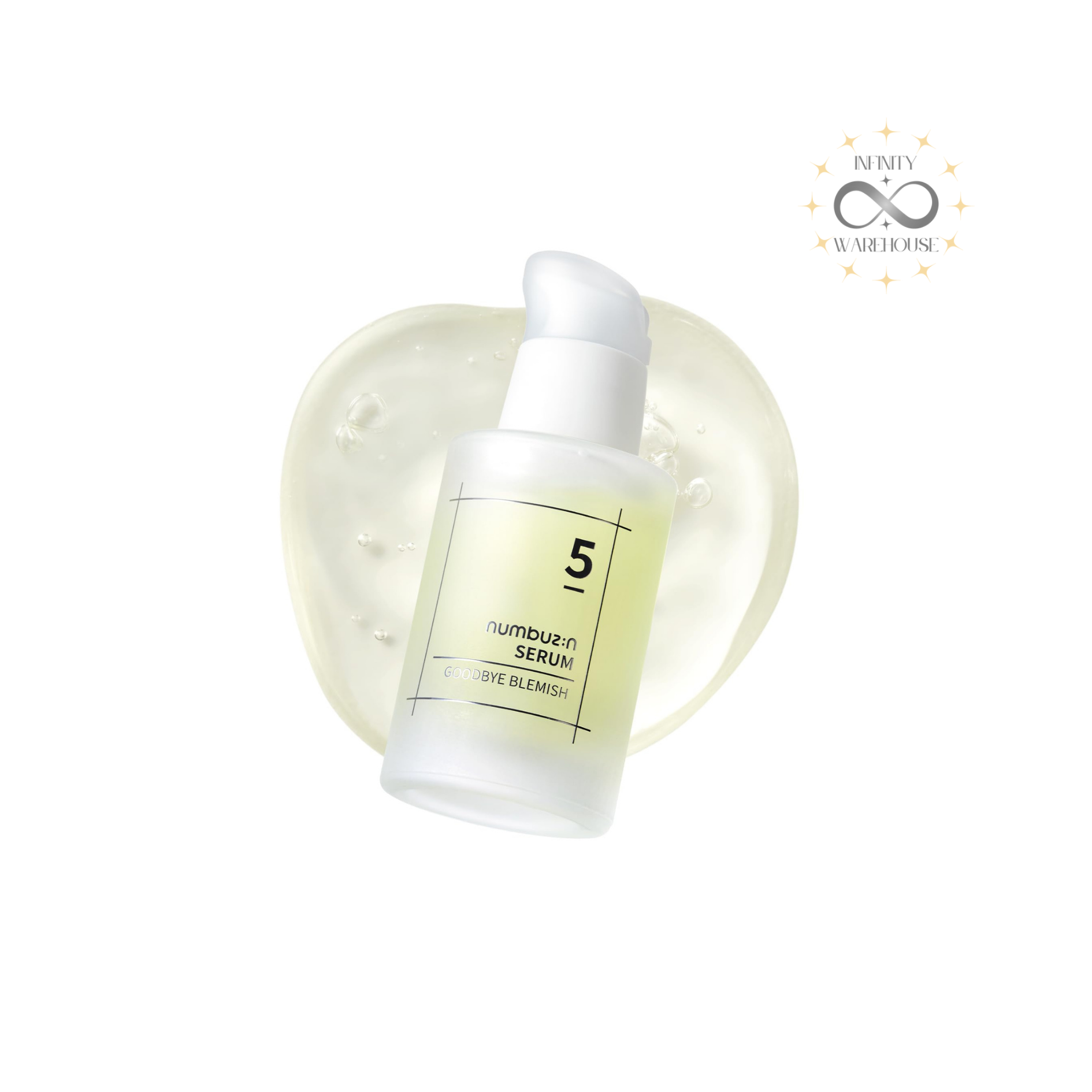 NUMBUZIN No.5 Goodbye Blemish Serum 50ml with 75% vitamin extract (Hippophae Rhamnoides extract), niacinamide, ascorbic acid, 3-O-Ethyl ascorbic acid, panthenol, centella asiatica extract, licorice root extract and gentle gel texture for blemish fading, dark spots reduction, acne scars treatment and hyperpigmentation correction
