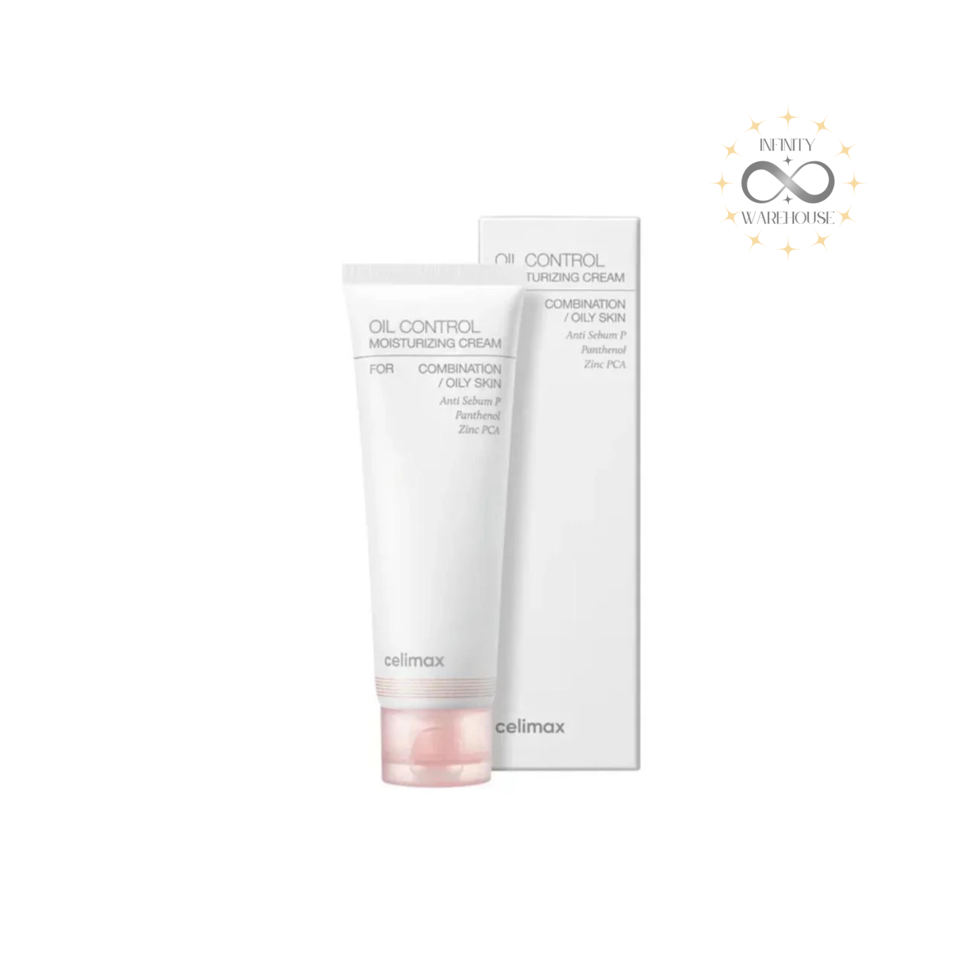 Celimax Oil Control Moisture Cream 80ml with zinc PCA, Anti Sebum P and Anti Pore S for oily combination skin sebum control, pore refinement and lightweight hydration
