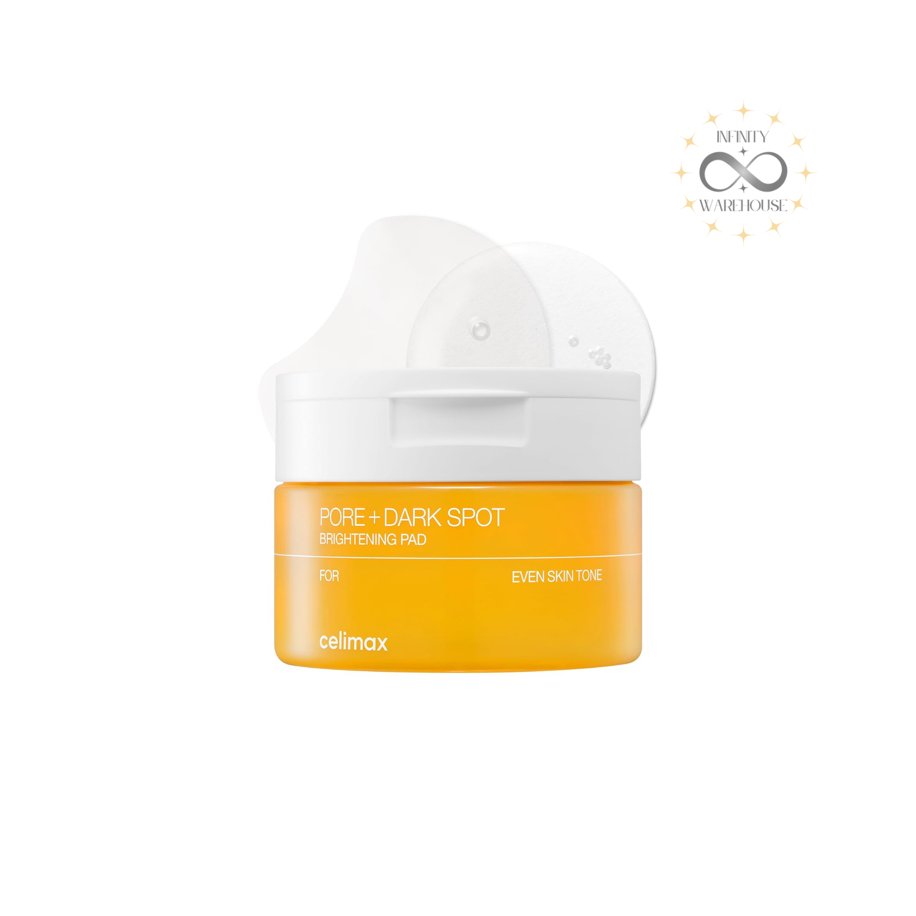 Celimax Pore & Dark Spot Brightening Pad 40 pads with tranexamic acid, niacinamide and Melazero V2 for dark spot reduction, pore care and gentle exfoliation
