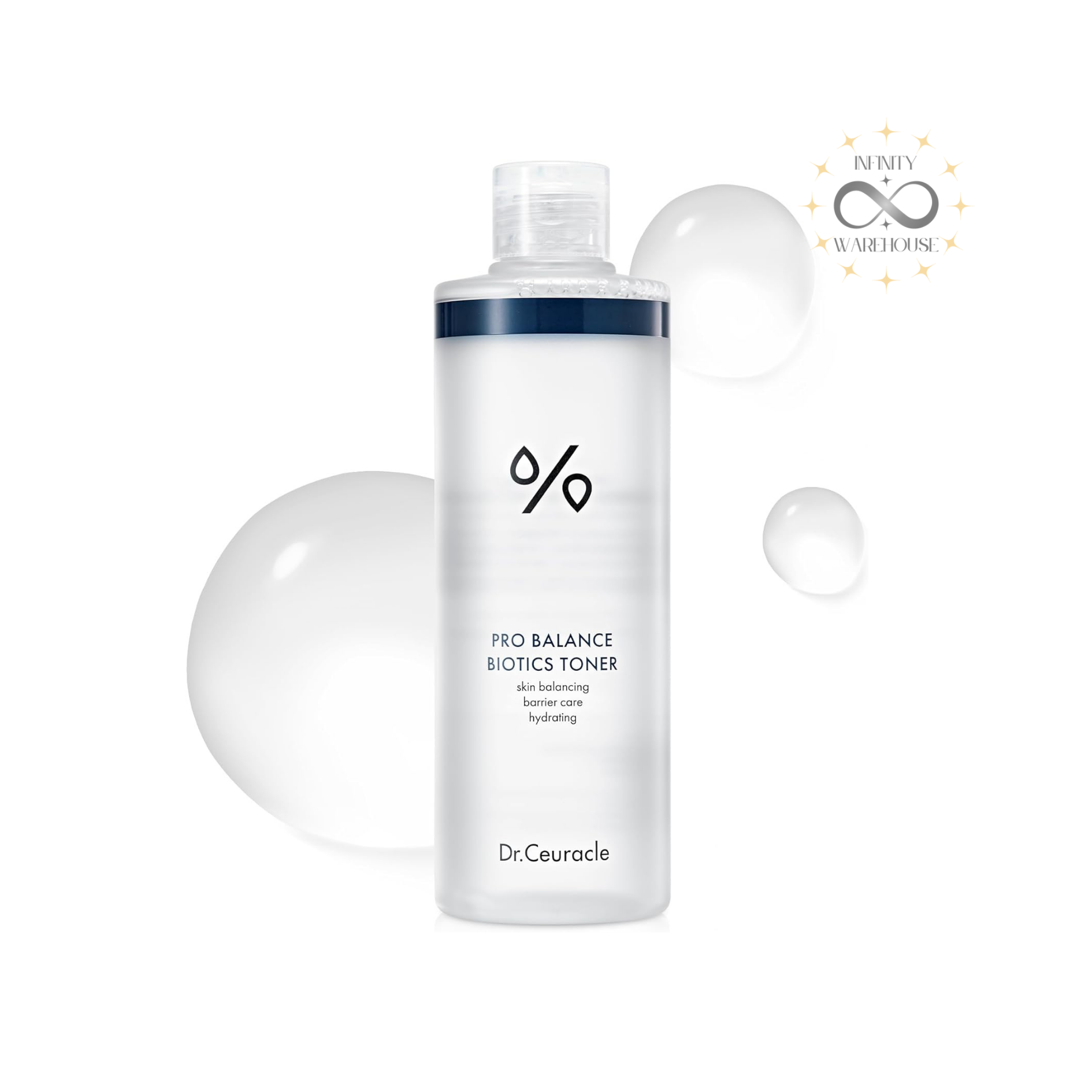 Dr.Ceuracle Pro Balance Biotics Toner 300ml with 5 probiotics complex, biomimetic water and portulaca oleracea extract for sensitive skin barrier repair and microbiome balance
