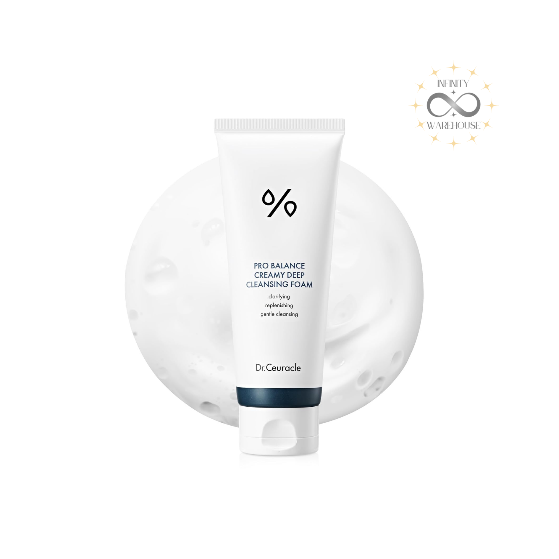 Dr.Ceuracle Pro Balance Creamy Deep Cleansing Foam 150ml with 5 probiotics complex, hyaluronic acid, orange peel oil and Sopholiance for deep cleansing, waterproof makeup removal and skin barrier strengthening
