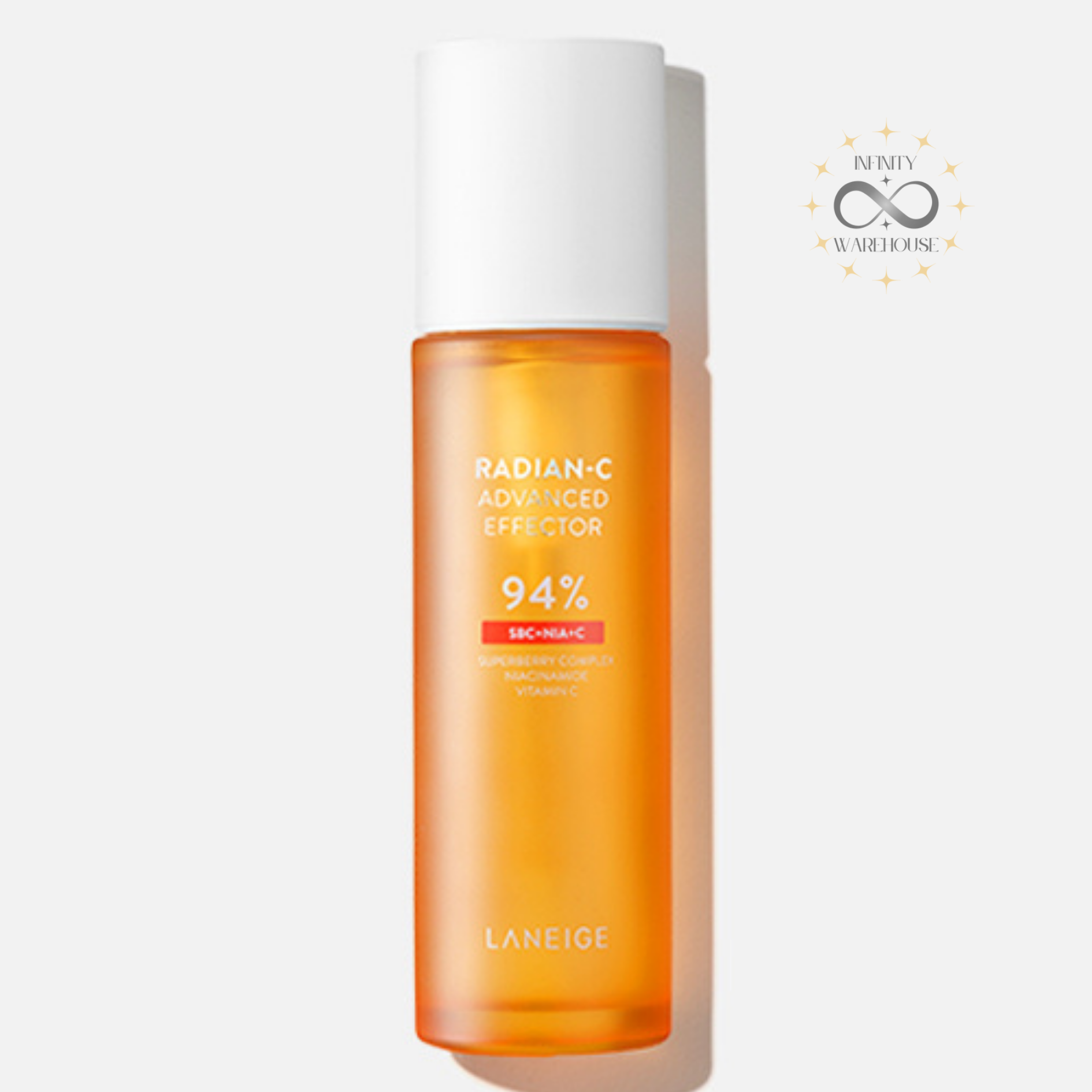 LANEIGE Radian-C Advanced Effector 150ml with 94% Super Berry Complex, 3X Vitamin Mix, vitamin C, niacinamide, taurine and adenosine for brightening, antioxidant care and gentle exfoliation
