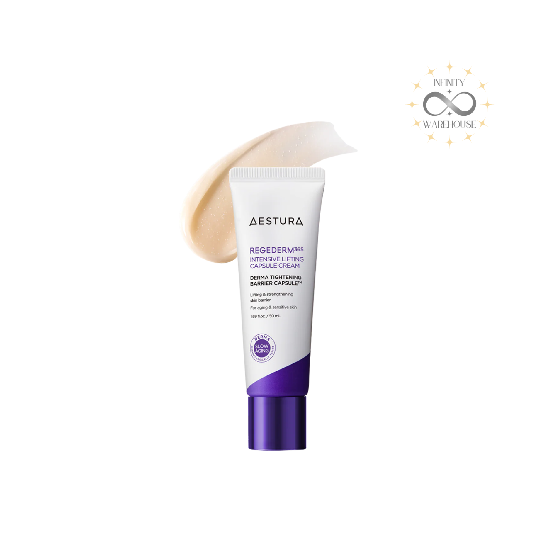 AESTURA Regederm 365 Intensive Lifting Capsule Cream 50ml Korean anti-aging moisturizer with PDRN and Derma Tightening Barrier Capsule for mature sensitive skin
