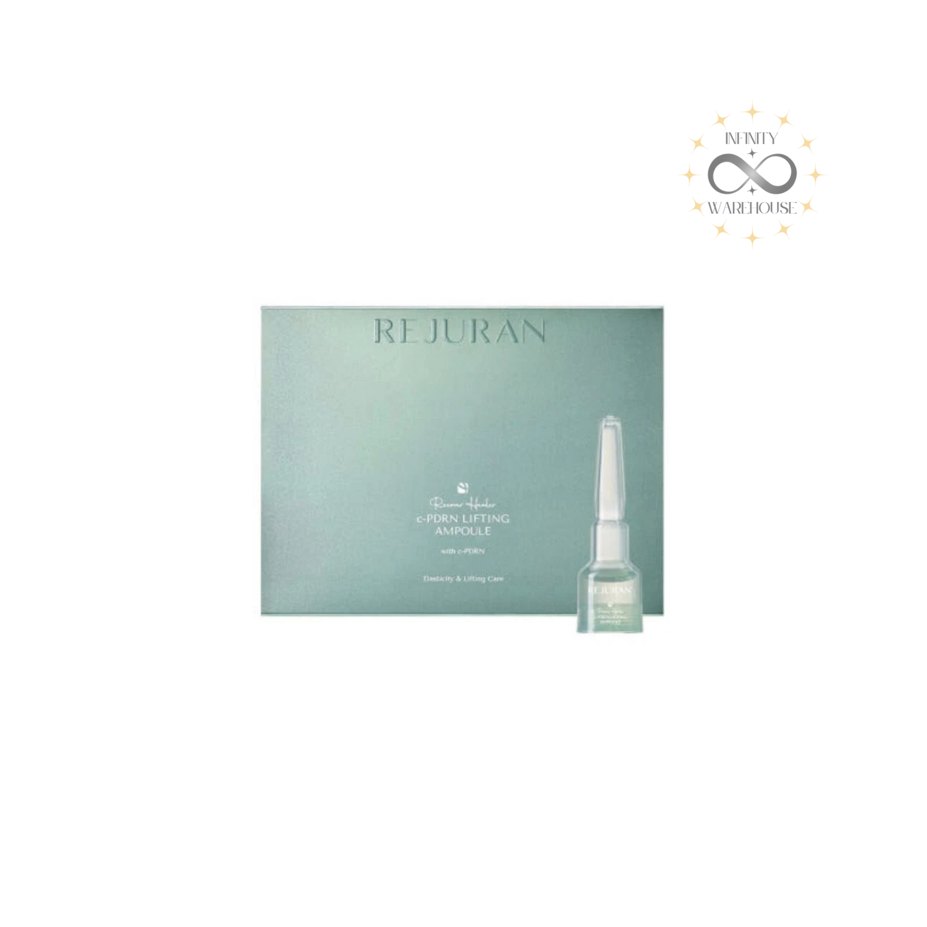 REJURAN Recover Healer c-PDRN Lifting Ampoule 2mL × 14pc with c-PDRN (polydeoxyribonucleotide), adenosine, niacinamide, hyaluronic acid, sodium hyaluronate, butylene glycol, glycerin and advanced lifting formula for aging sagging skin, collagen synthesis, wrinkle reduction, skin barrier repair and intensive firming treatment
