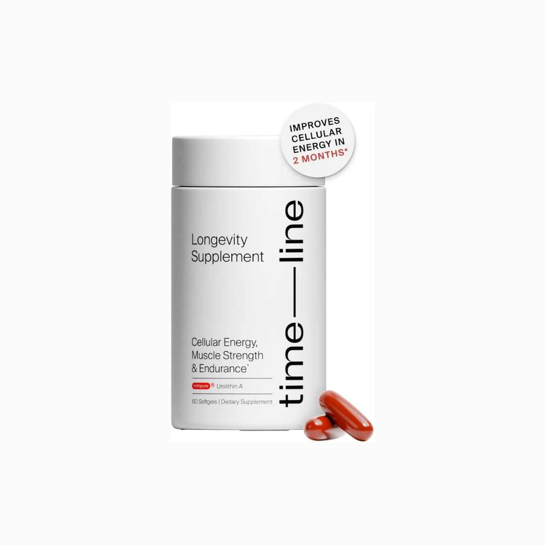 Timeline Mitopure Urolithin A - Clinically Proven Supplement for Healthy Aging and Cellular Renewal - Mitoceutical for Muscle Strength and Longevity - 60 Softgels