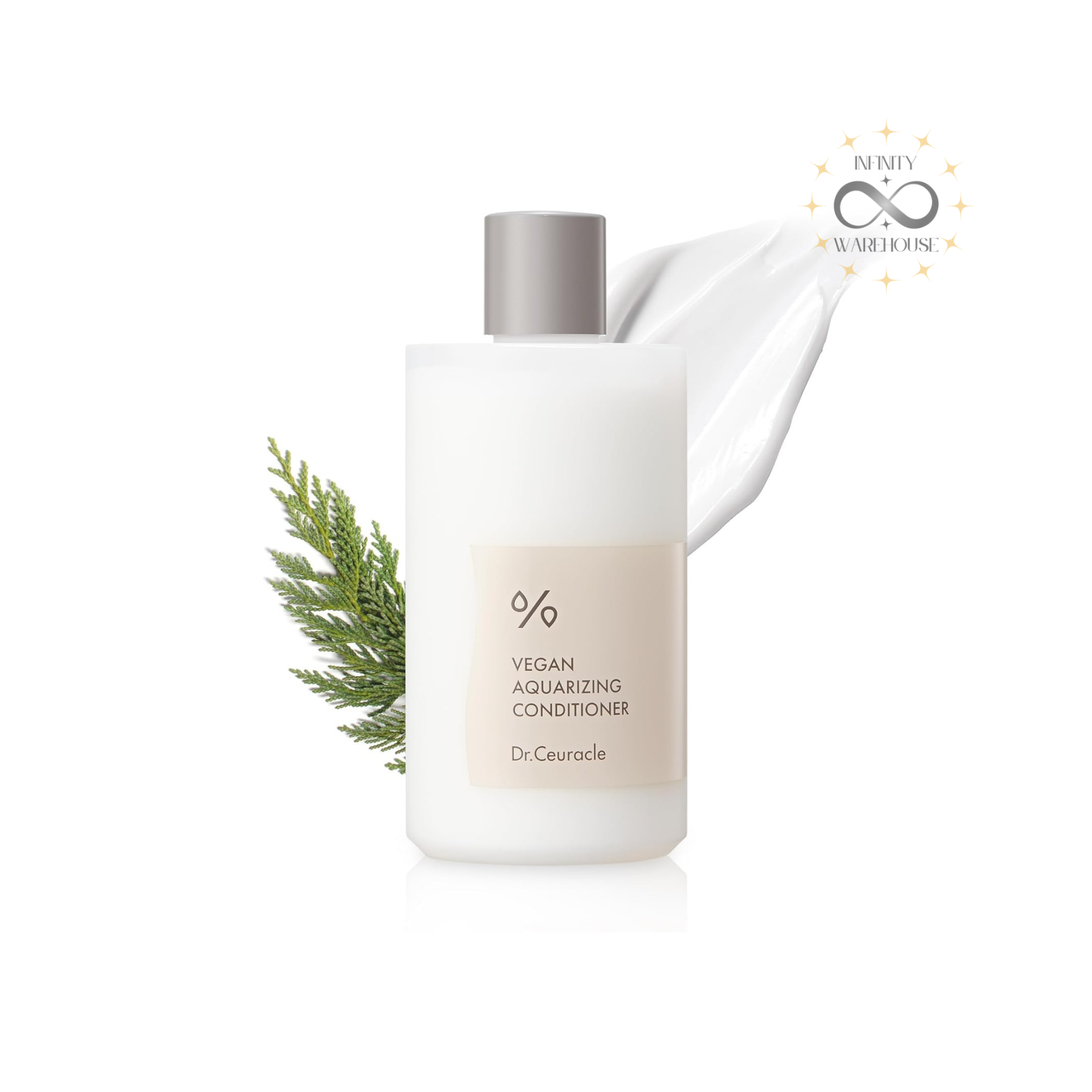 Dr.Ceuracle Vegan Aquarizing Conditioner 300ml with 27,000ppm Hair Aquarizing Complex, birch Aqua Seal, cypress water and ceramide NP for damaged brittle hair hydration and scalp nourishment
