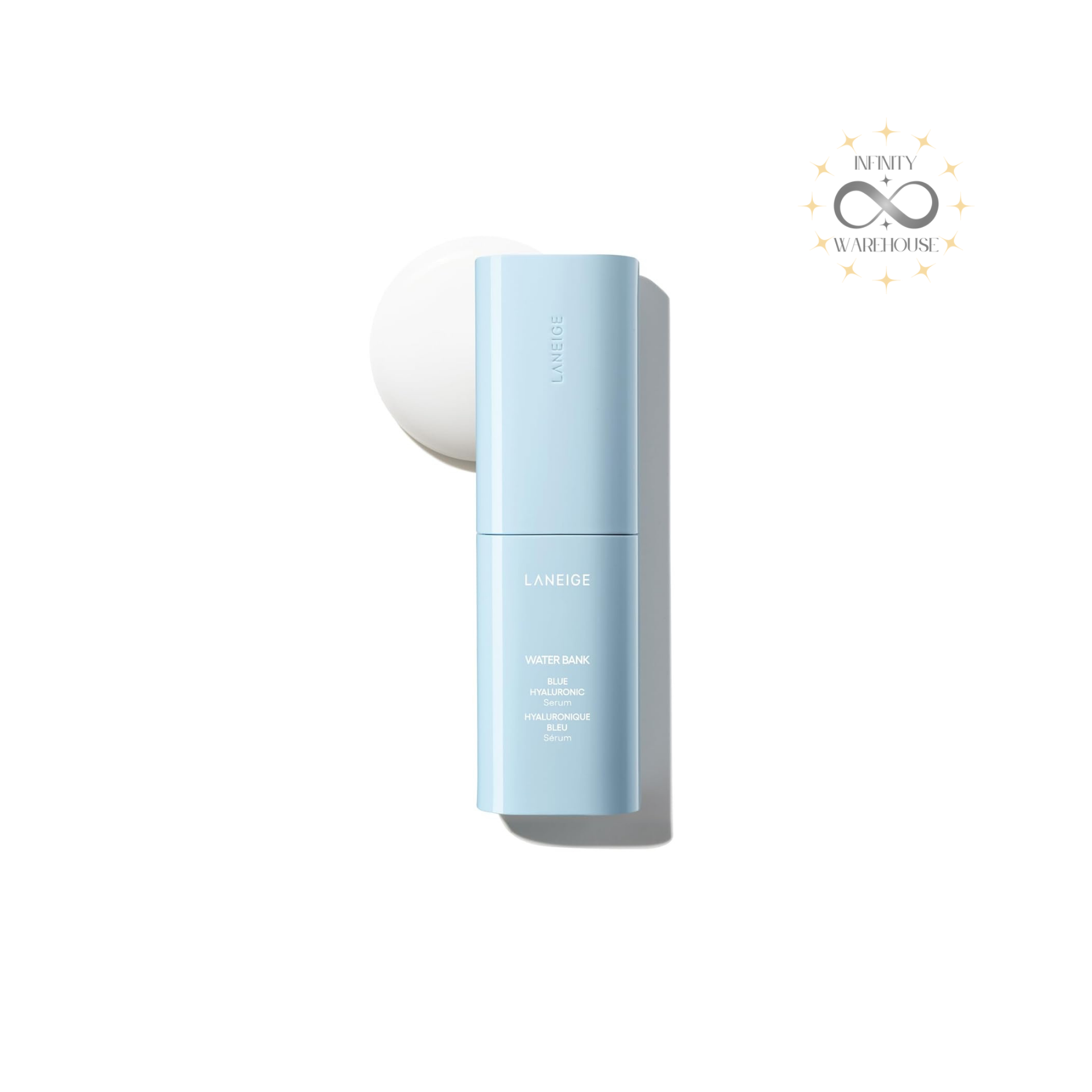 LANEIGE Water Bank Blue Hyaluronic Serum 50ml with blue hyaluronic acid, peptides, probiotics and green tea enzyme for deep hydration, barrier repair and skin firming
