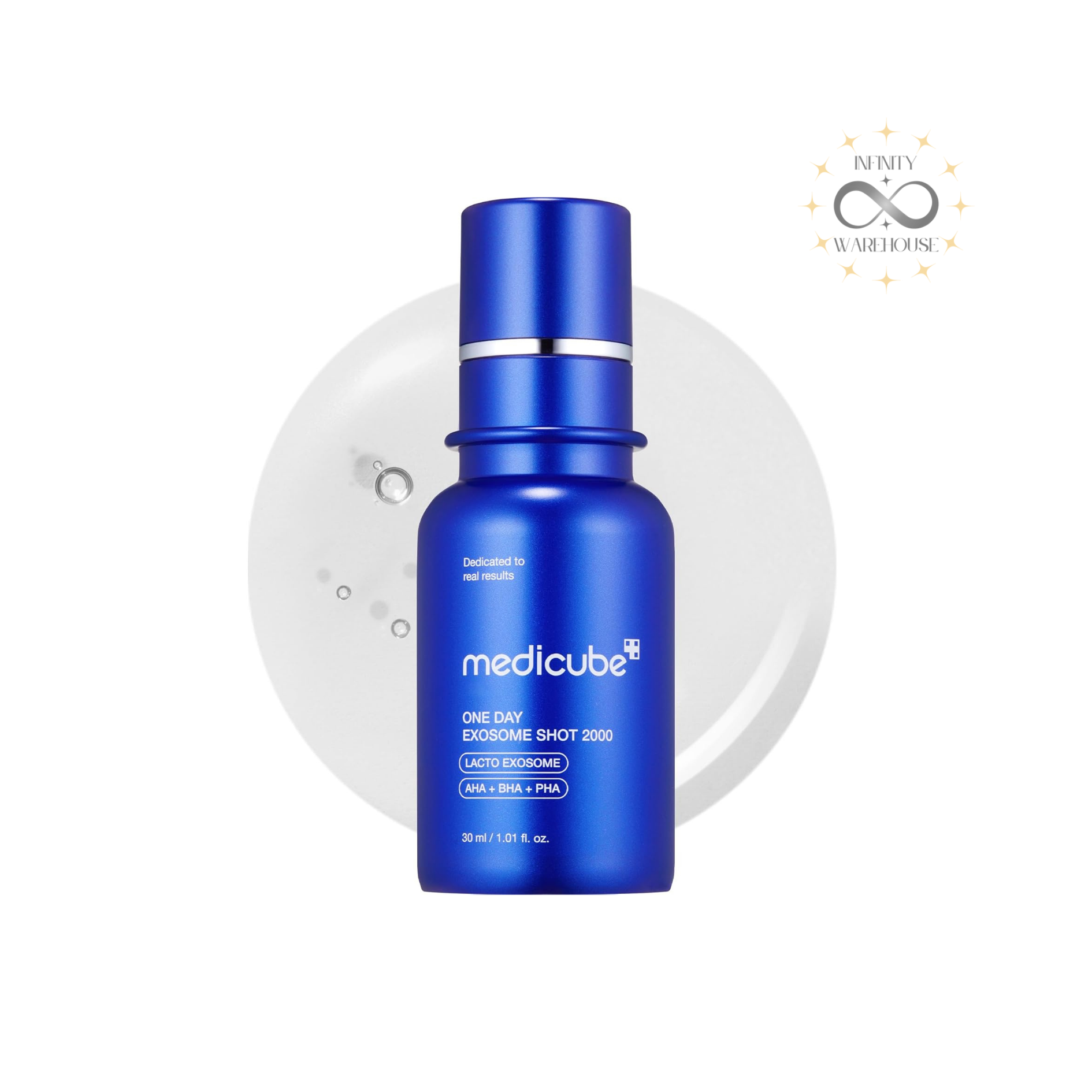 MEDICUBE Zero One-Day Exosome Shot Pore Ampoule 2000 30ml with 2,000ppm exosomes (6 million), niacinamide, panthenol, adenosine, micro-sized spicules and beginner-friendly microneedling formula for pore tightening, elasticity improvement, gentle at-home aesthetic care and daily pore maintenance
