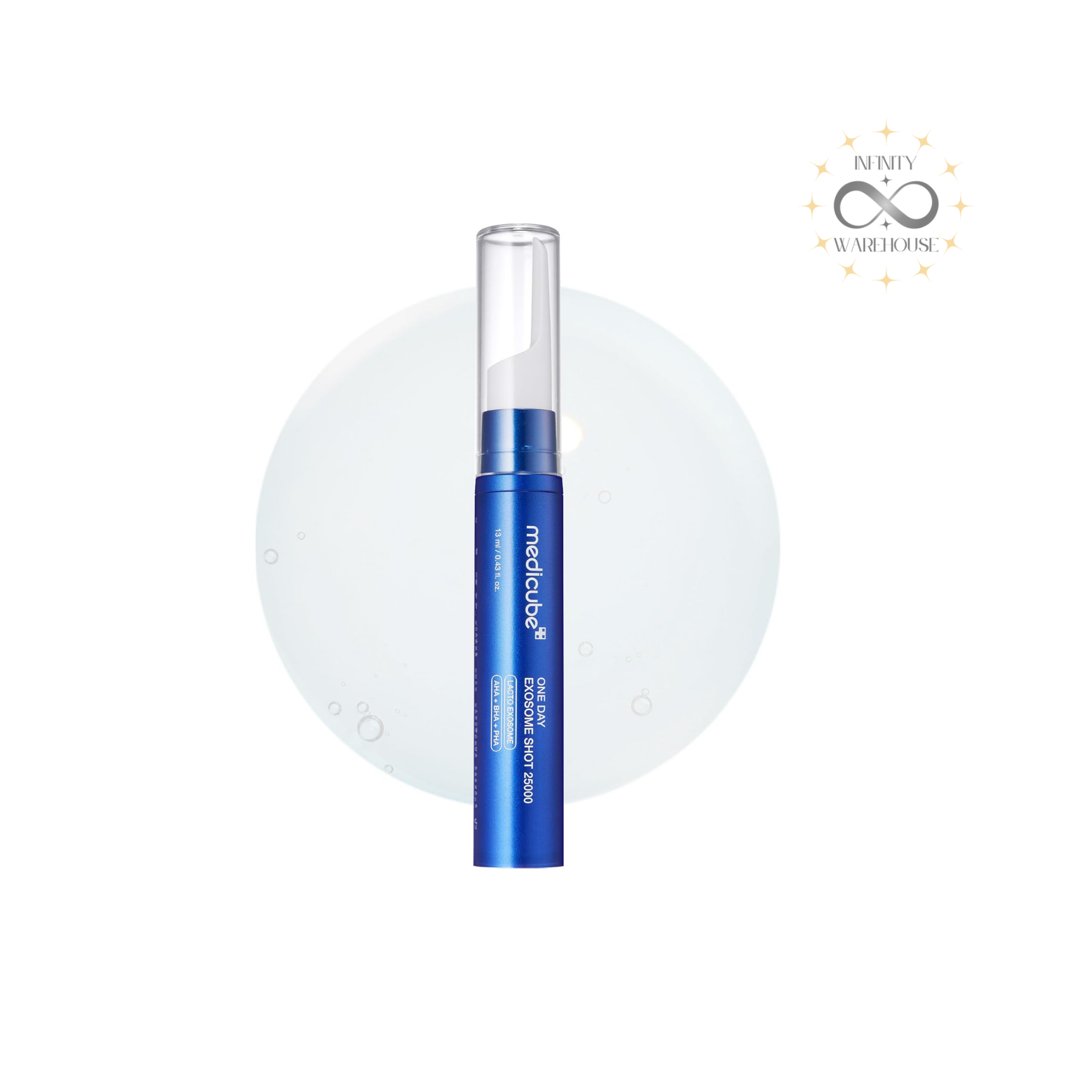 MEDICUBE Zero One-Day Exosome Shot Pore Ampoule 25000 13ml with 25,000ppm exosomes (over 20 million), niacinamide, peptides, panthenol, micro-needling spicules and professional-grade formula for pore tightening, elasticity improvement, 7-day pore maintenance and intensive pore care
